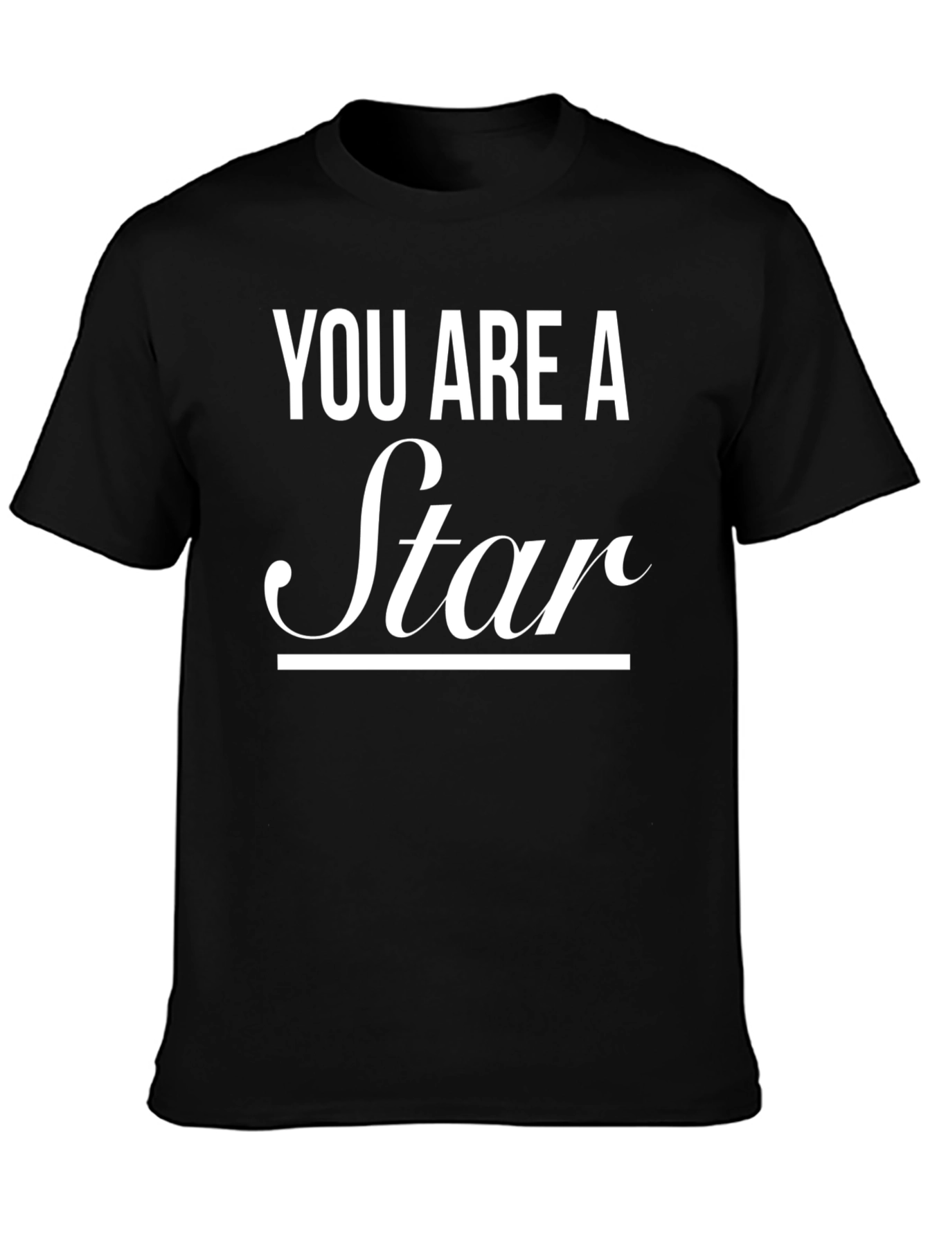 You Are A Star Graphic T-Shirt - Black