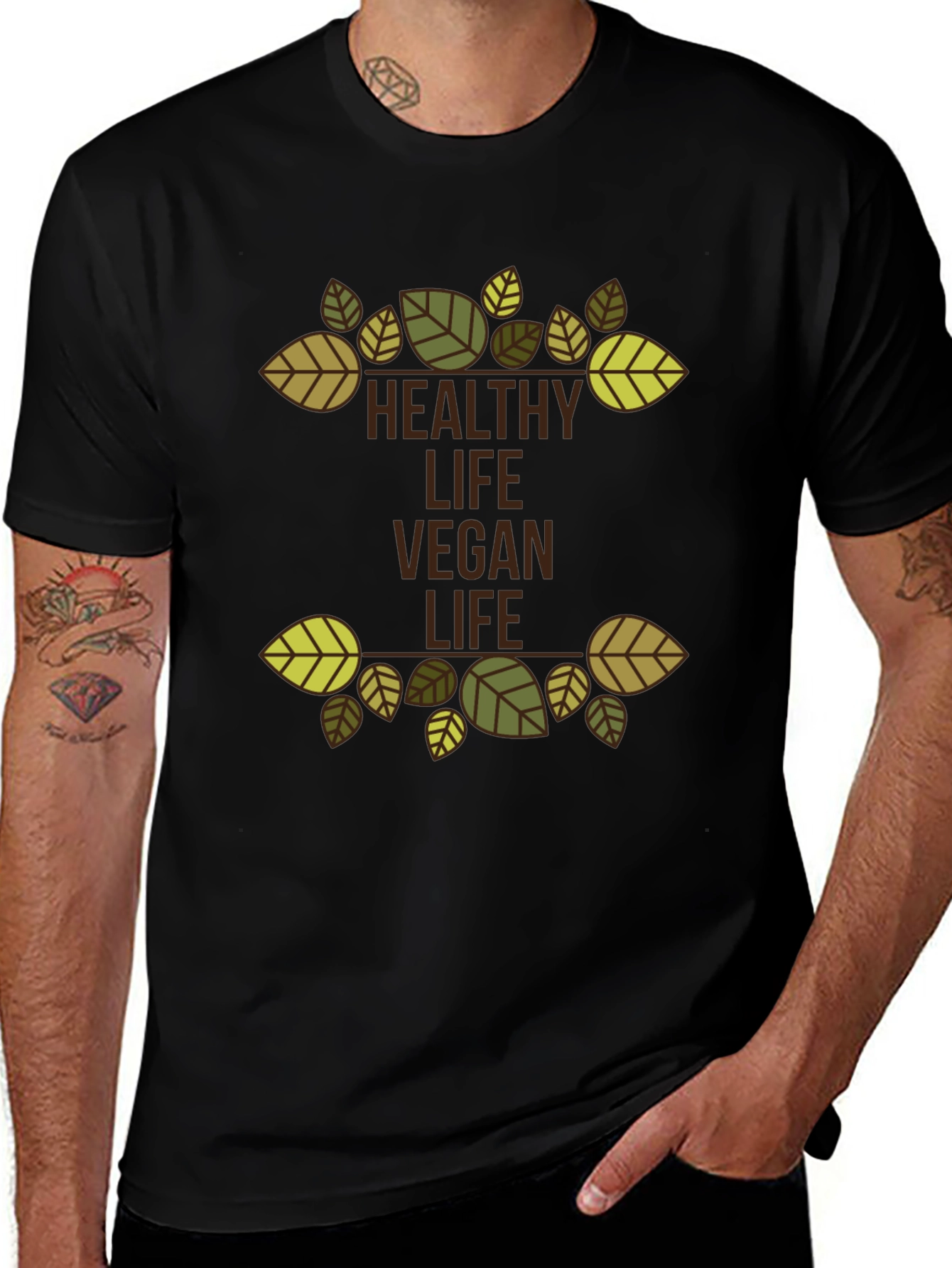 Healthy Vegan Life Graphic Tee