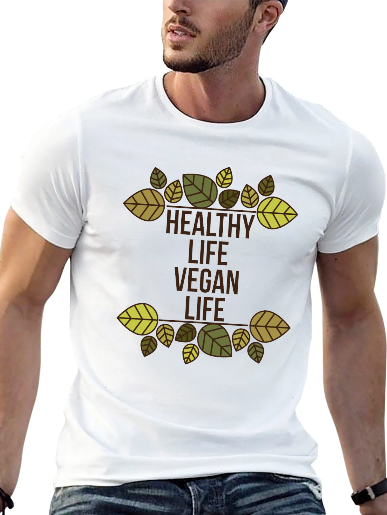 Healthy Vegan Life Graphic Tee