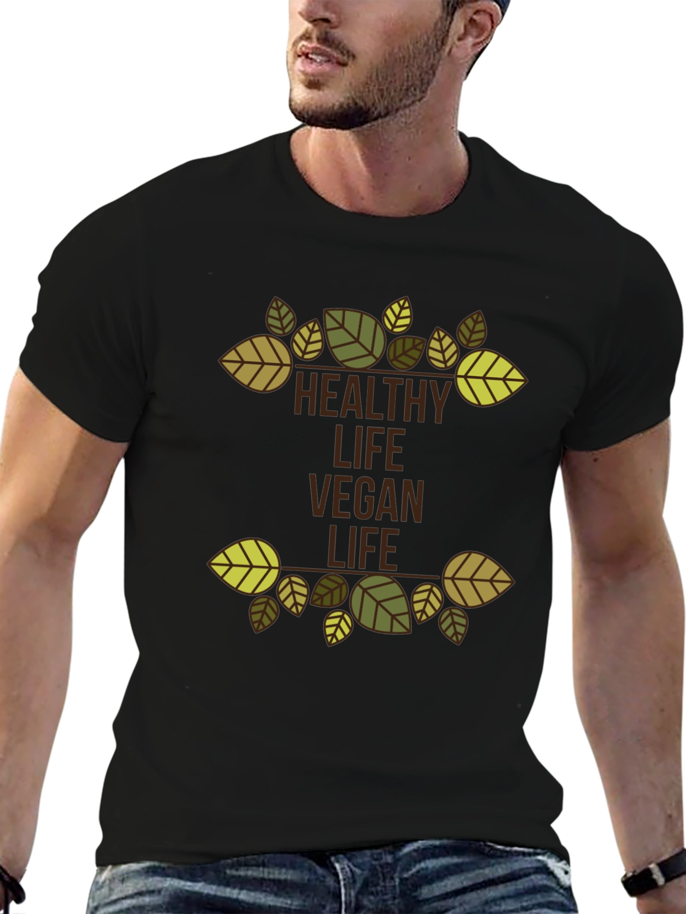 Healthy Vegan Life Graphic Tee