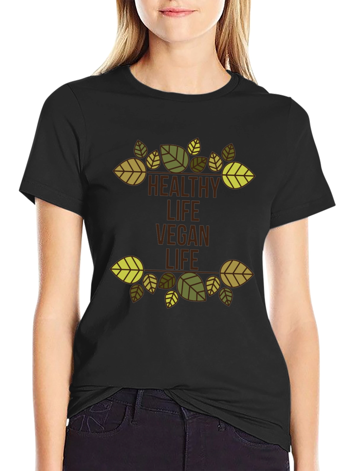 Healthy Vegan Life Graphic Tee