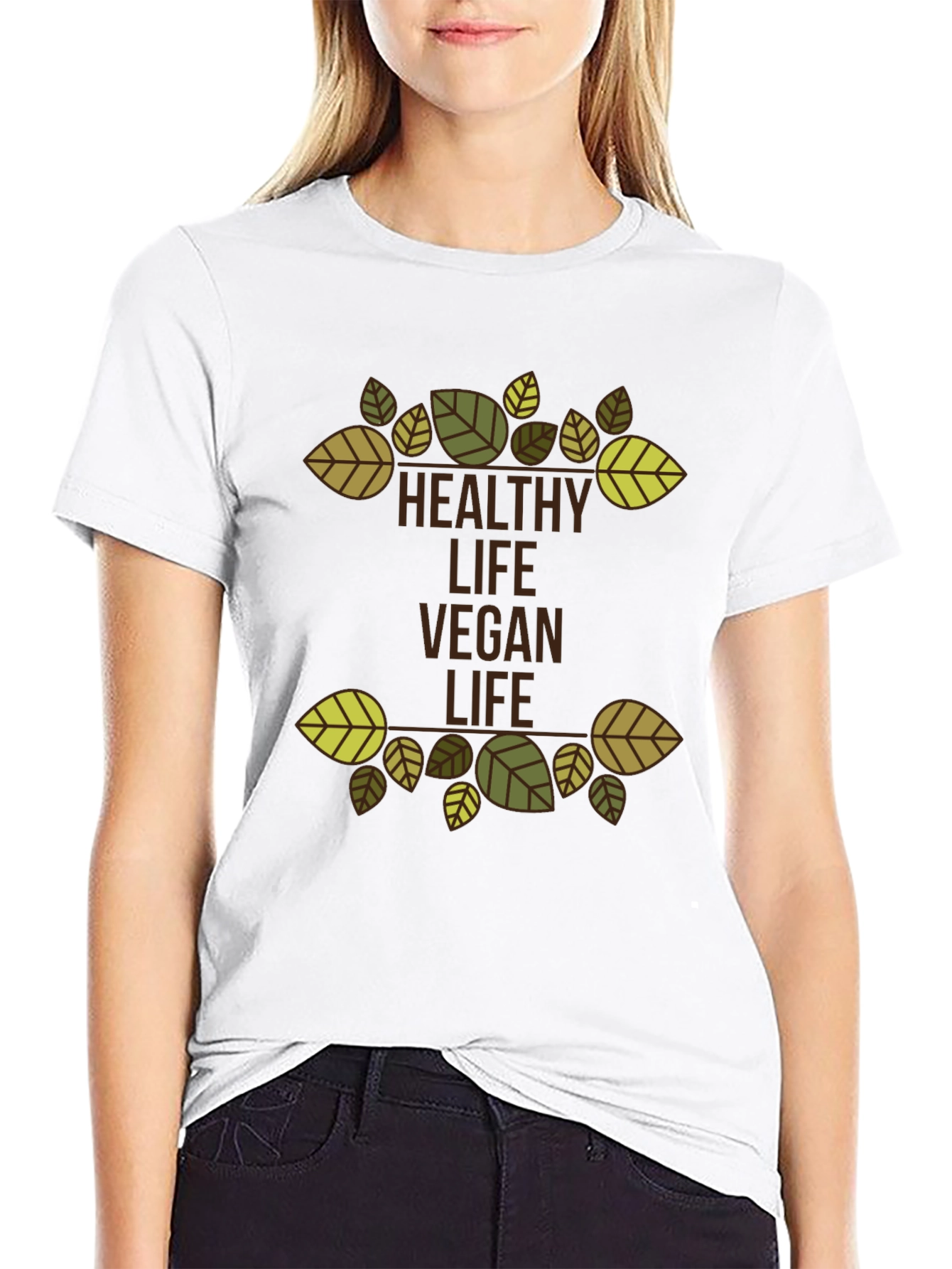 Healthy Vegan Life Graphic Tee