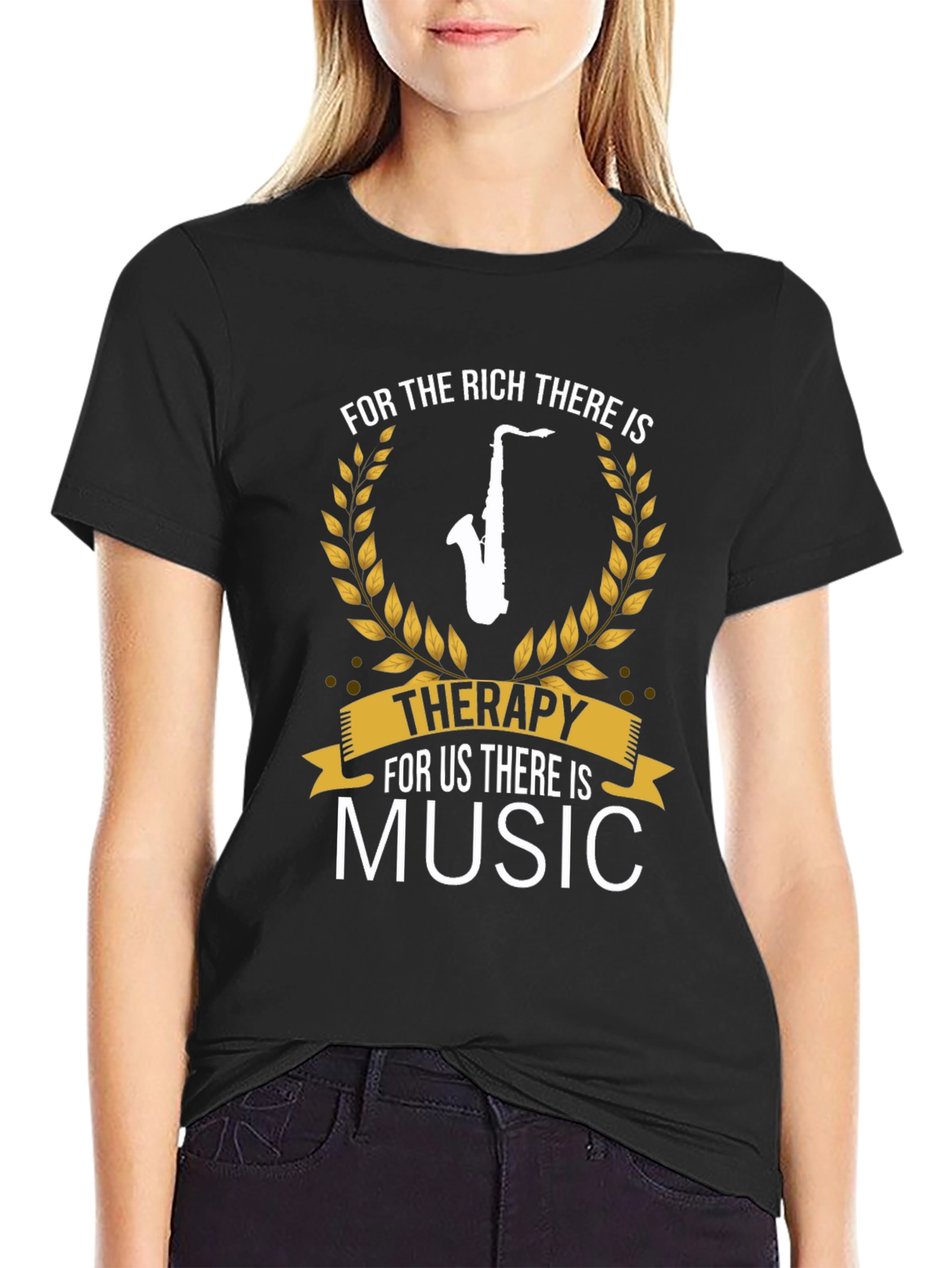 Music Therapy Saxophone T-Shirt