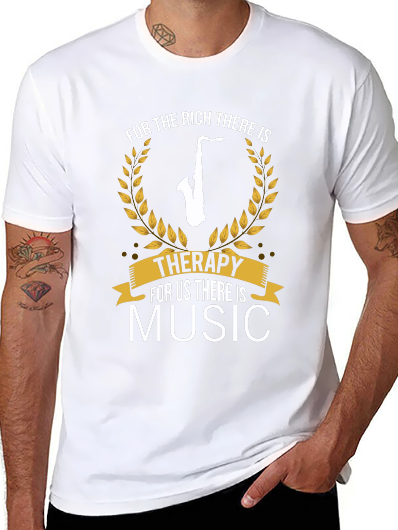 Music Therapy Saxophone T-Shirt