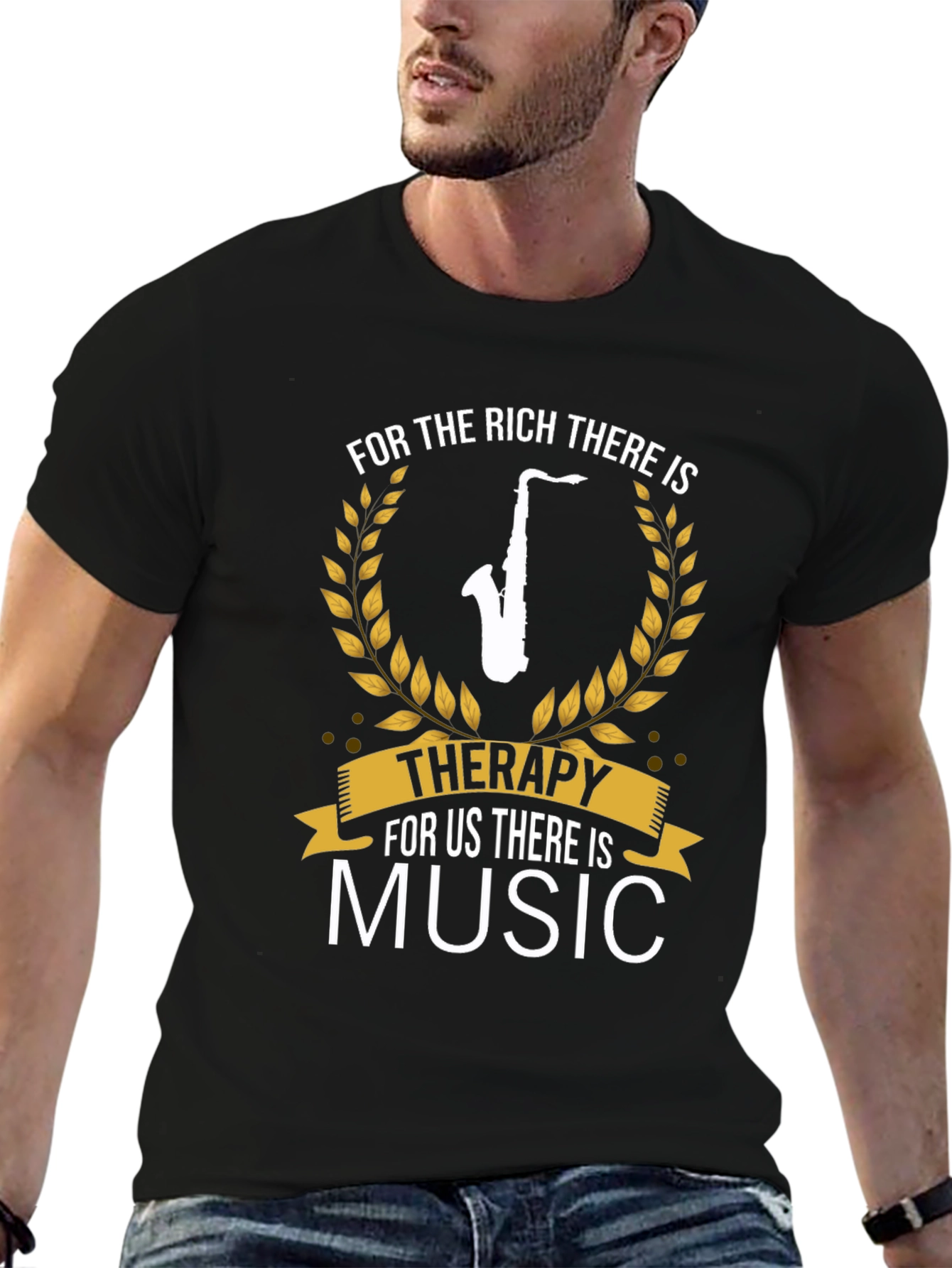 Music Therapy Saxophone T-Shirt