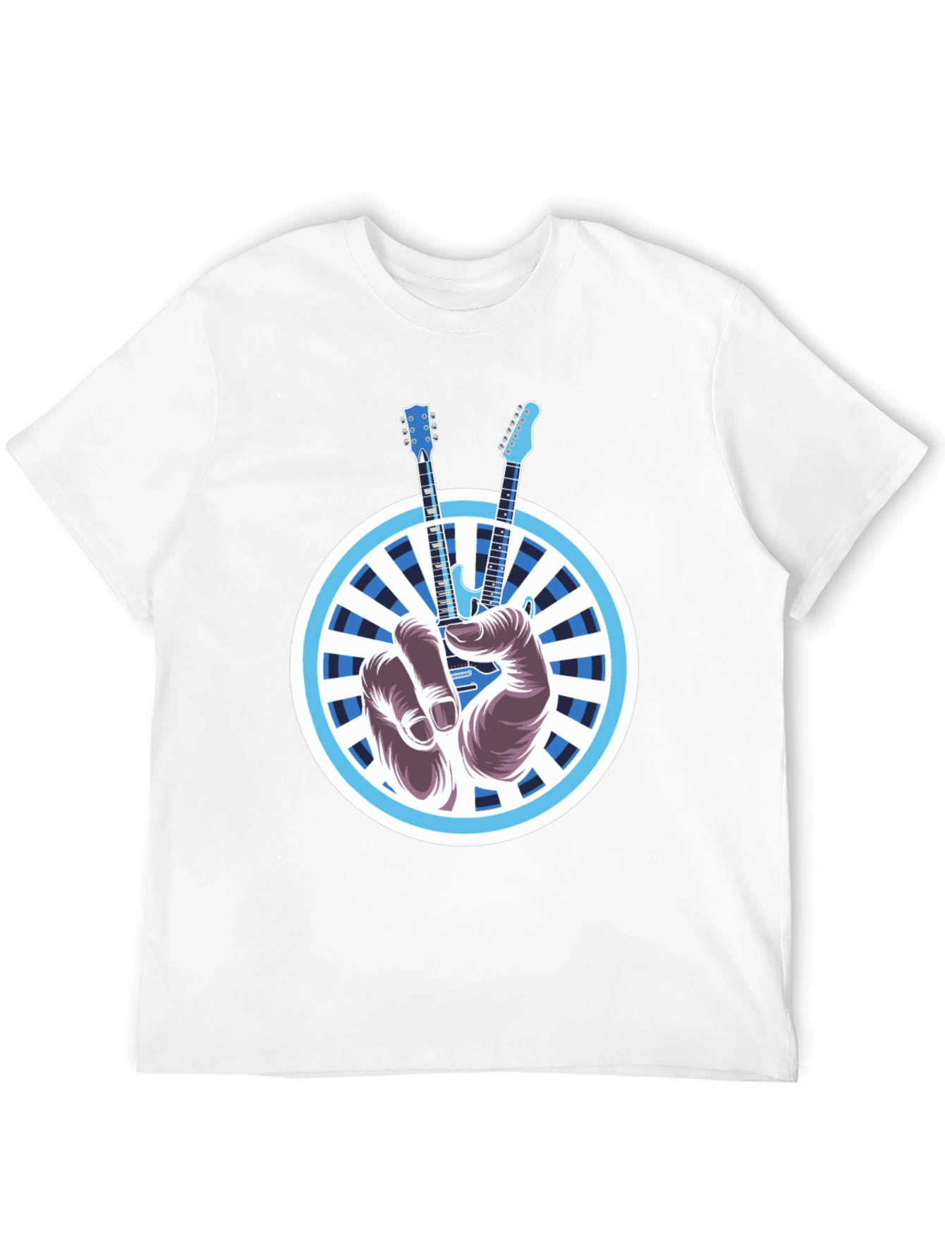 Guitar Peace Sign T-Shirt - Rock On!