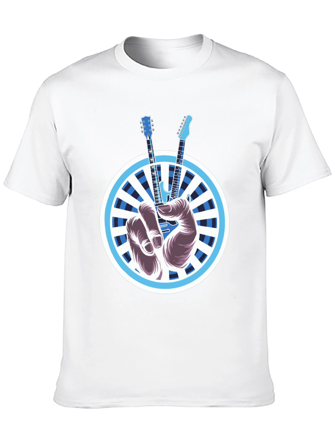 Guitar Peace Sign T-Shirt - Rock On!