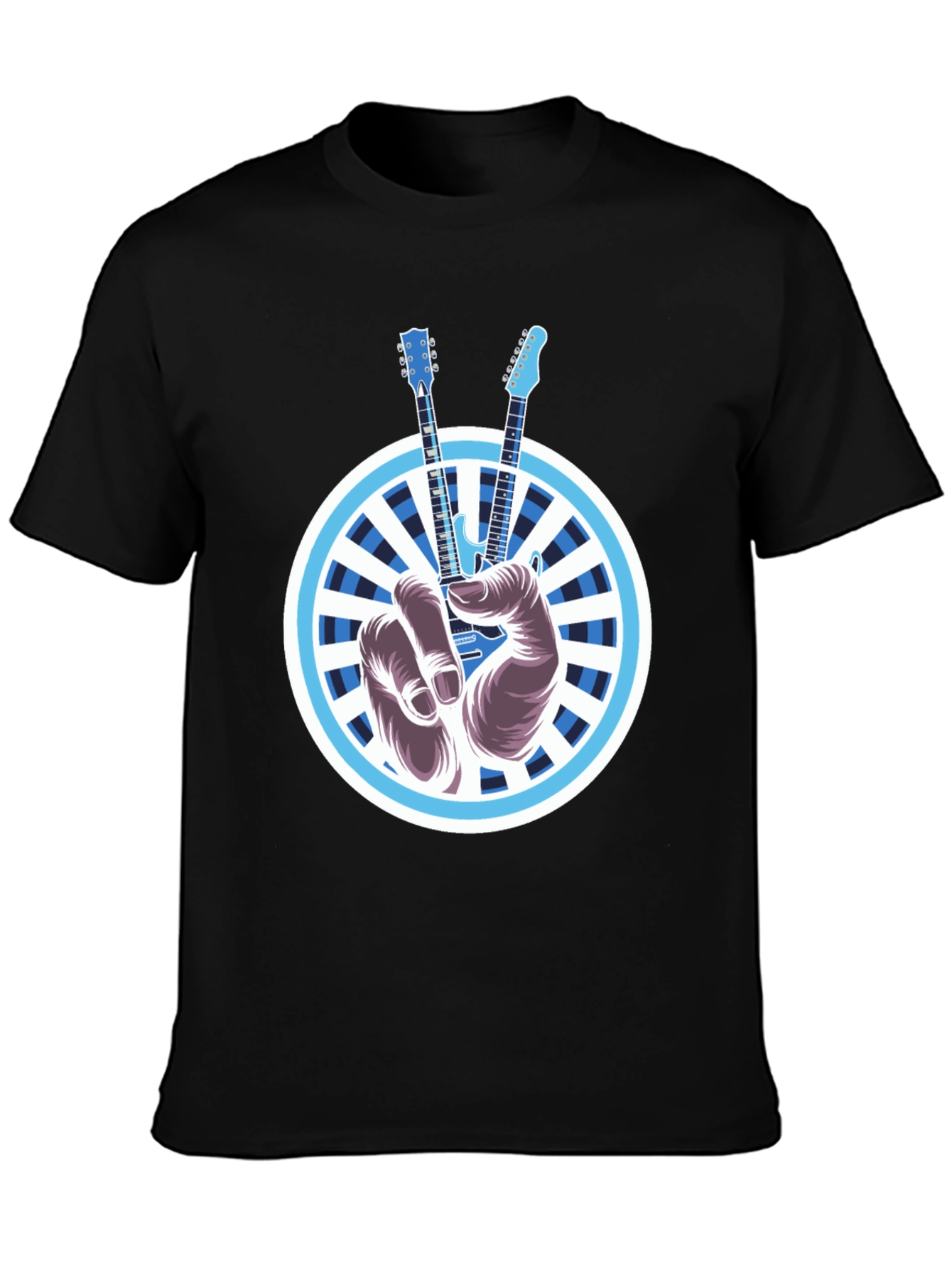 Guitar Peace Sign T-Shirt - Rock On!
