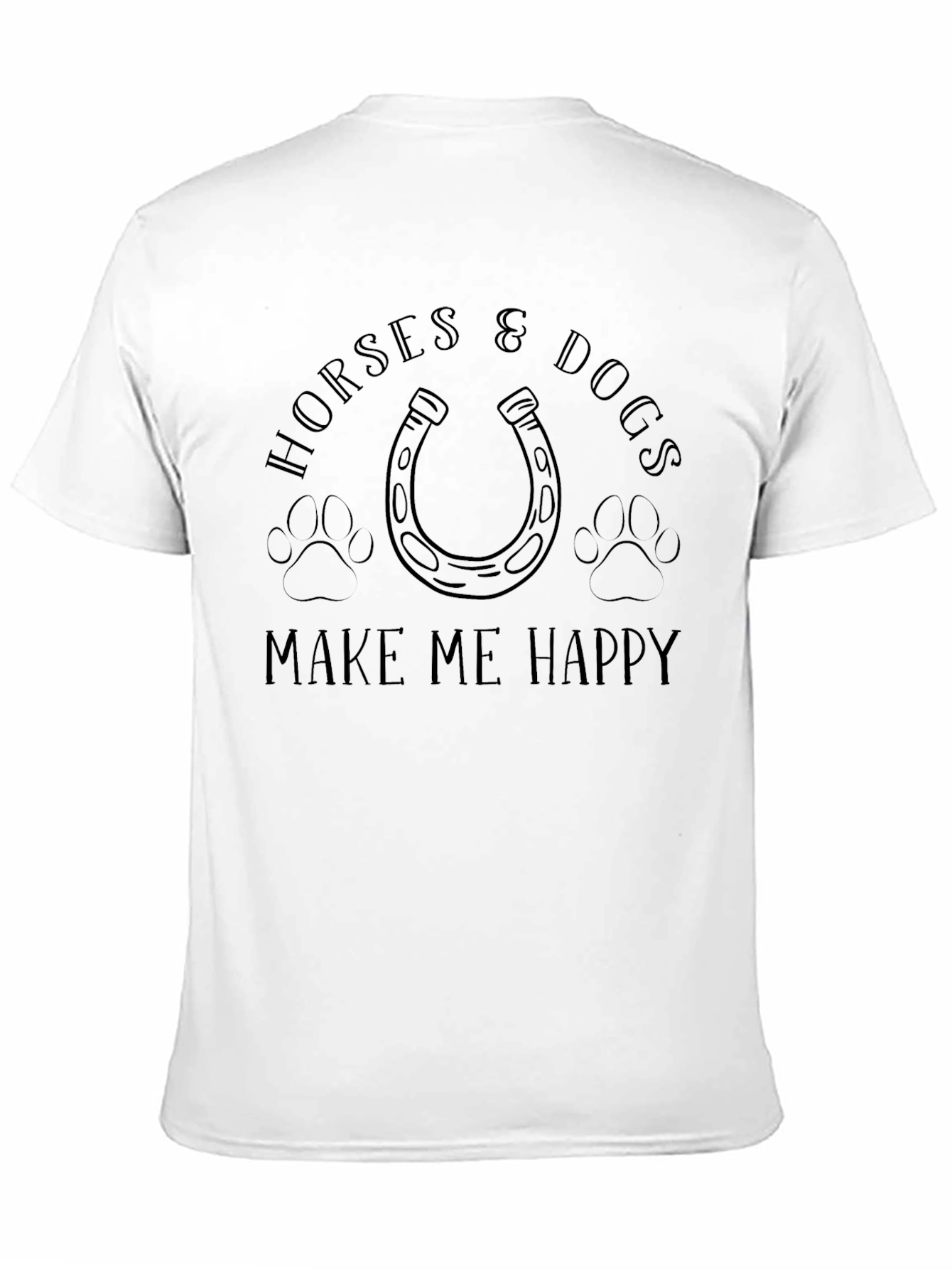 Horses & Dogs Make Me Happy Graphic Tee