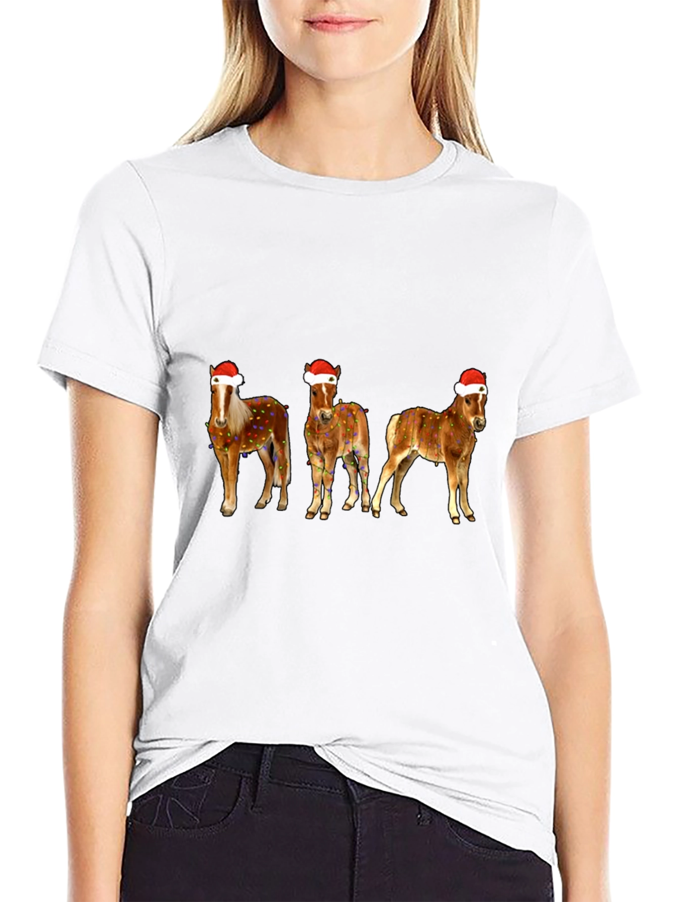 Festive Horse Christmas Tee