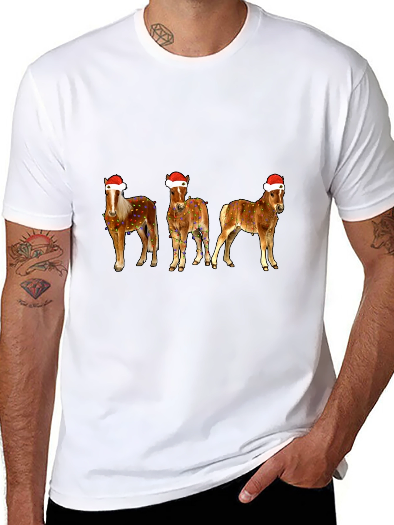 Festive Horse Christmas Tee