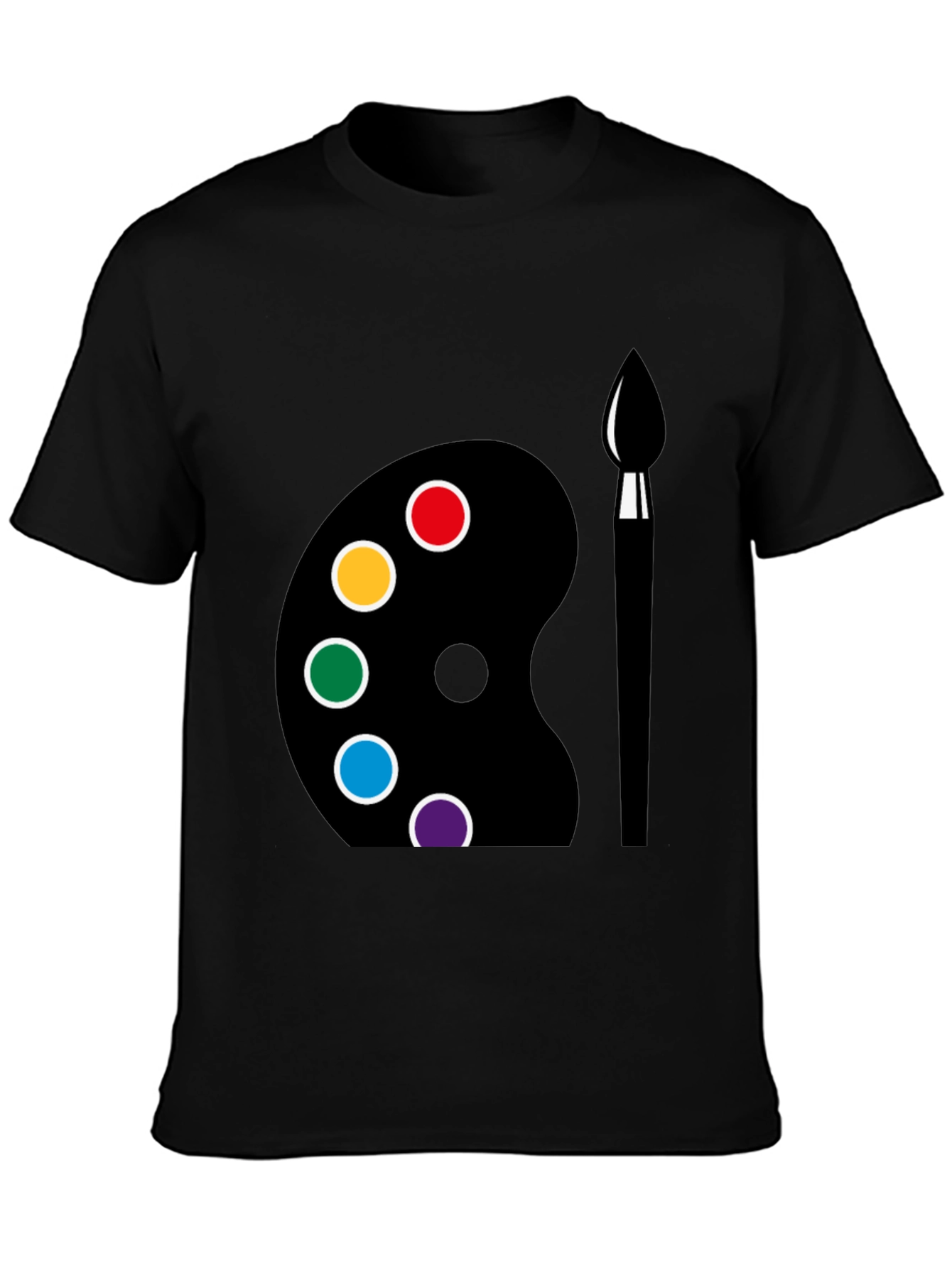 Art Palette Graphic Tee - Creative Design