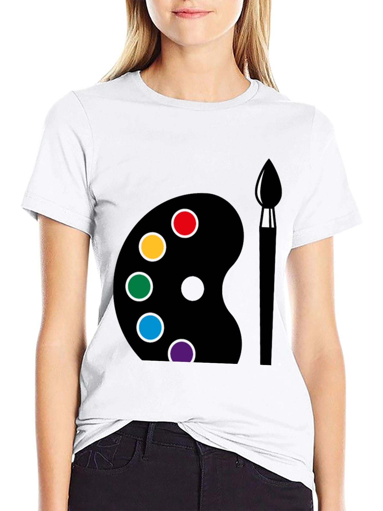 Art Palette Graphic Tee - Creative Design