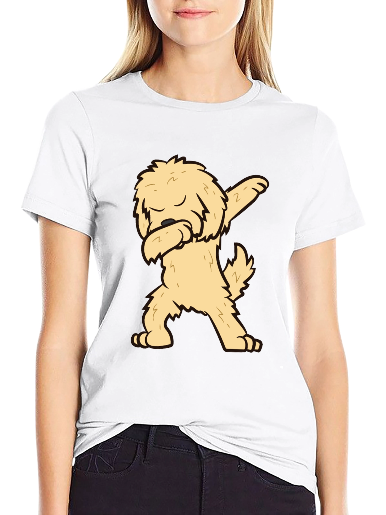 Dabbing Dog T-Shirt - Cool Graphic Tee
