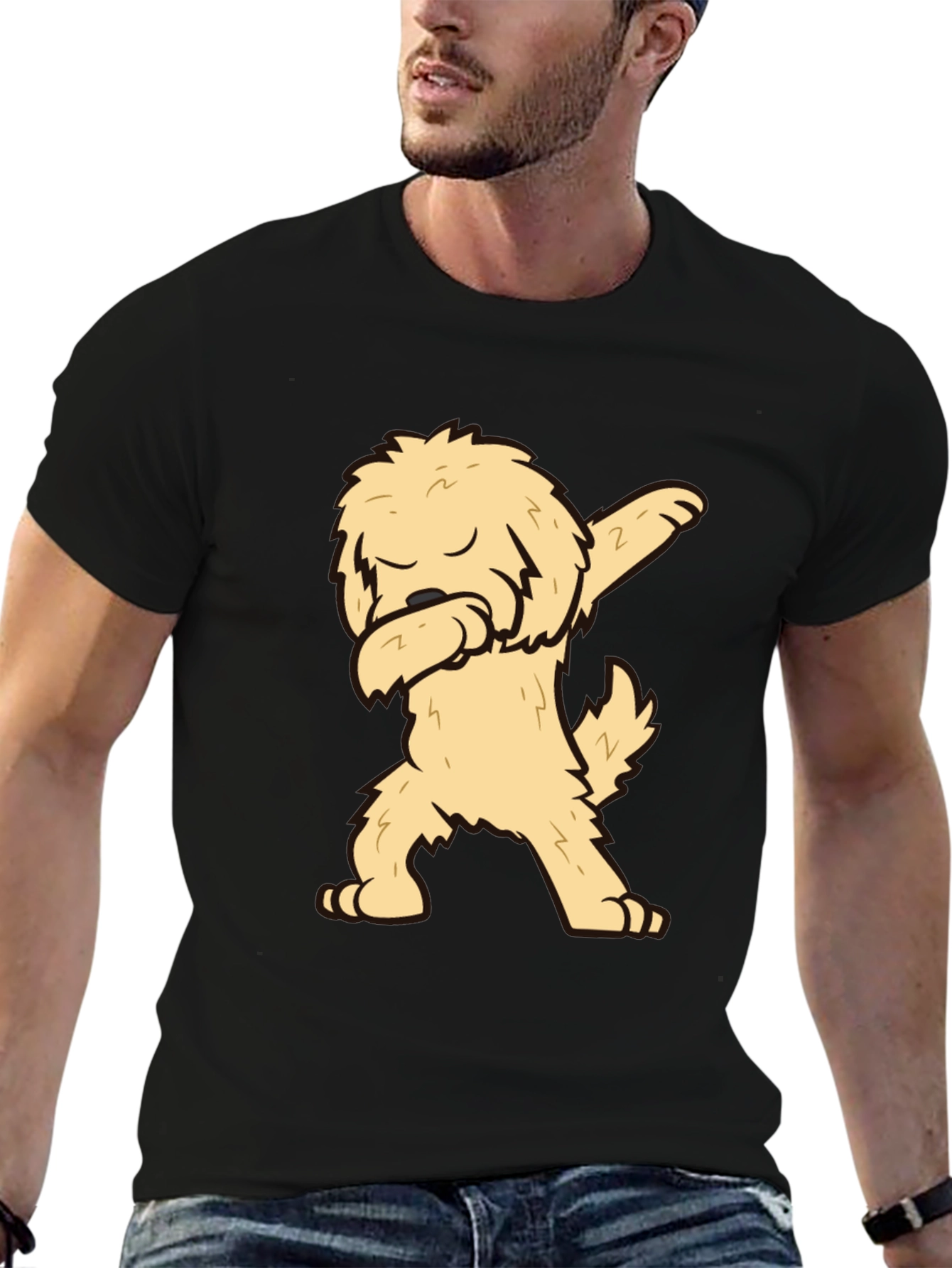 Dabbing Dog T-Shirt - Cool Graphic Tee