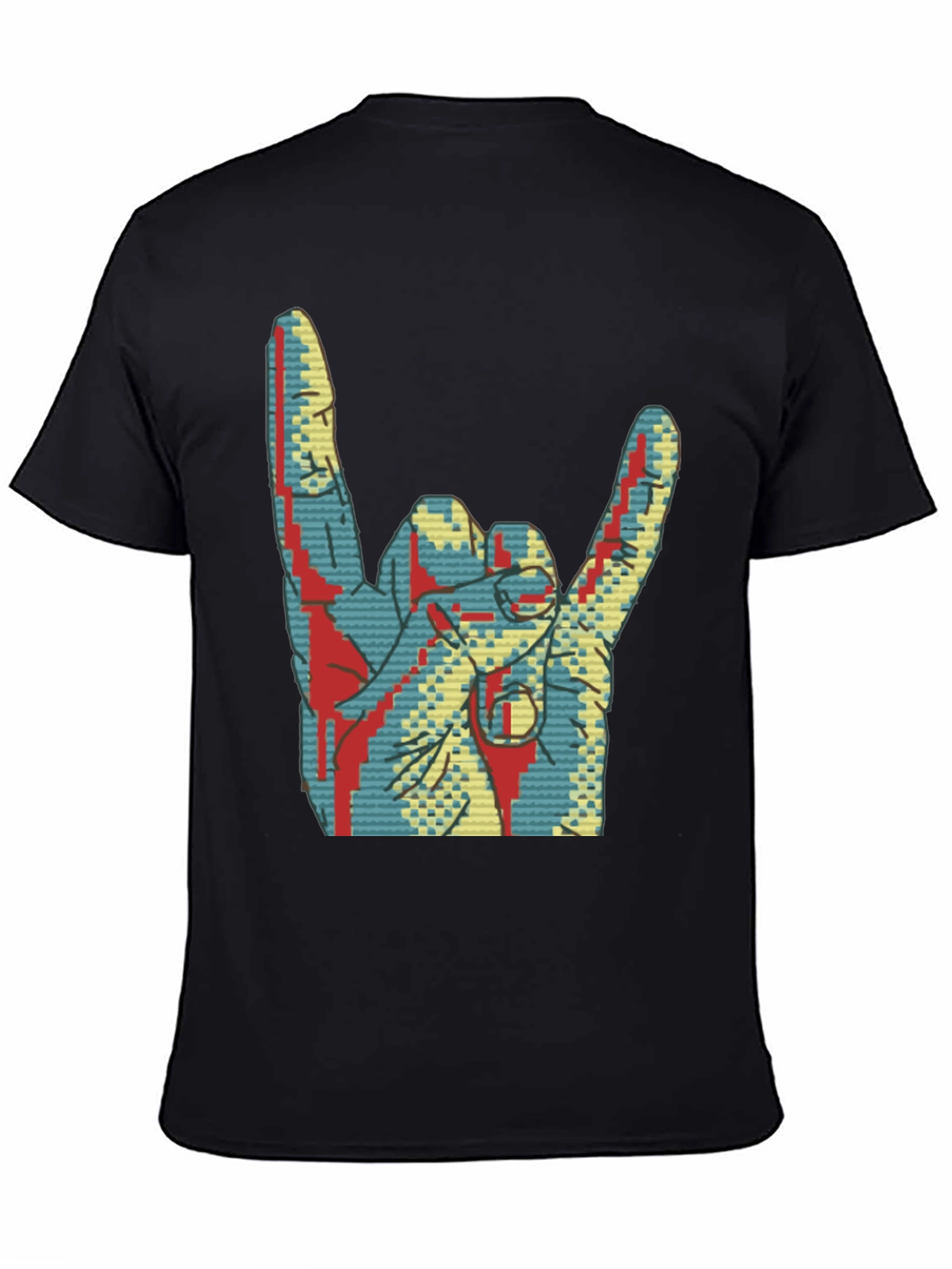 Rock On! Graphic Tee - Cool Hand Gesture Shirt