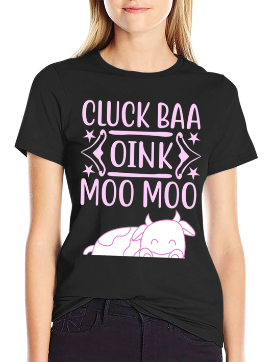 Cluck Baa Oink Moo Farmer T-Shirt