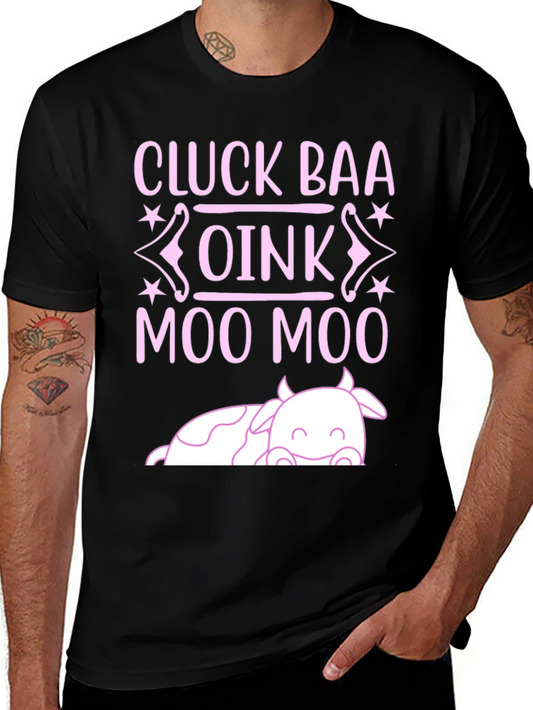 Cluck Baa Oink Moo Farmer T-Shirt