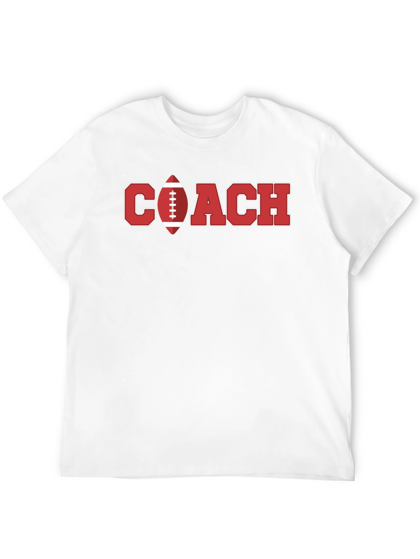 Football Coach Graphic T-Shirt - Black