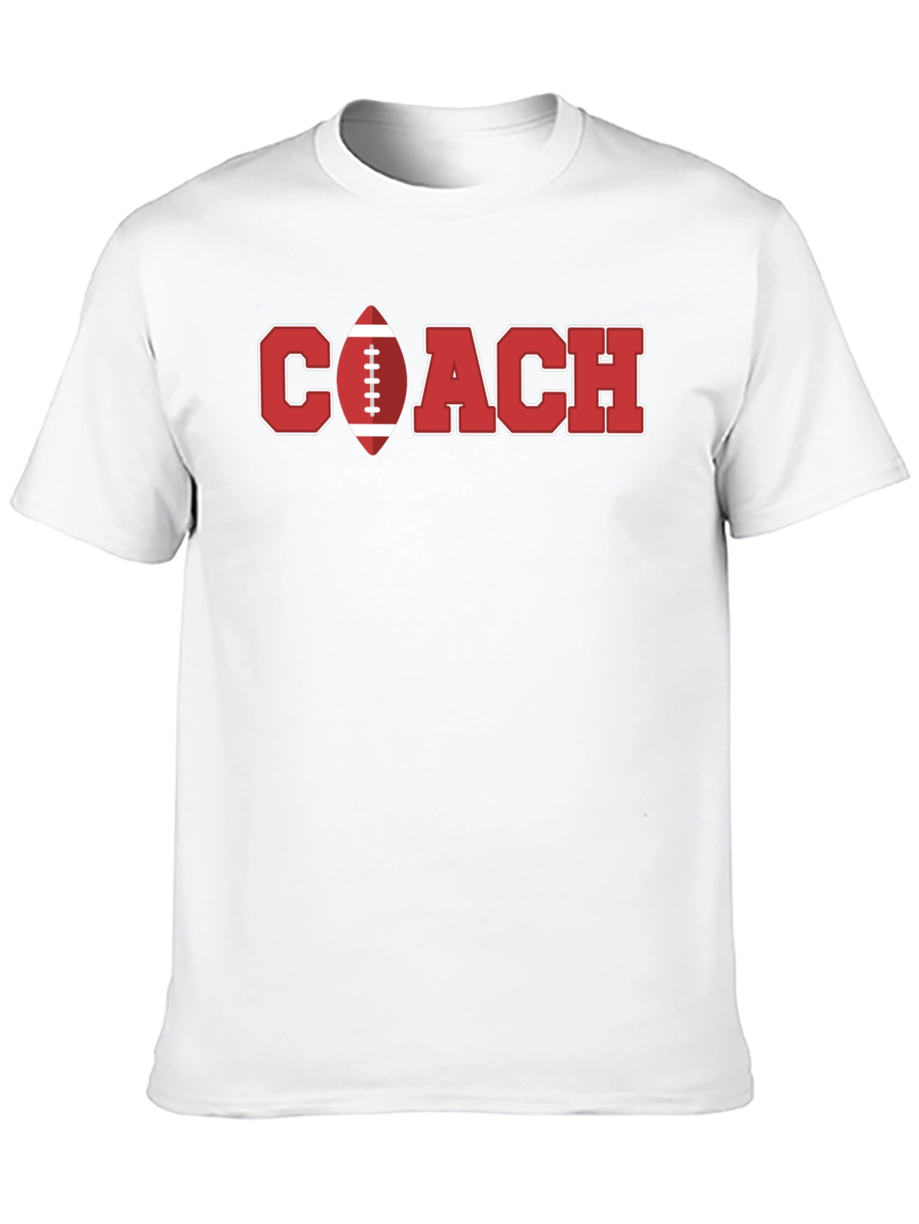 Football Coach Graphic T-Shirt - Black