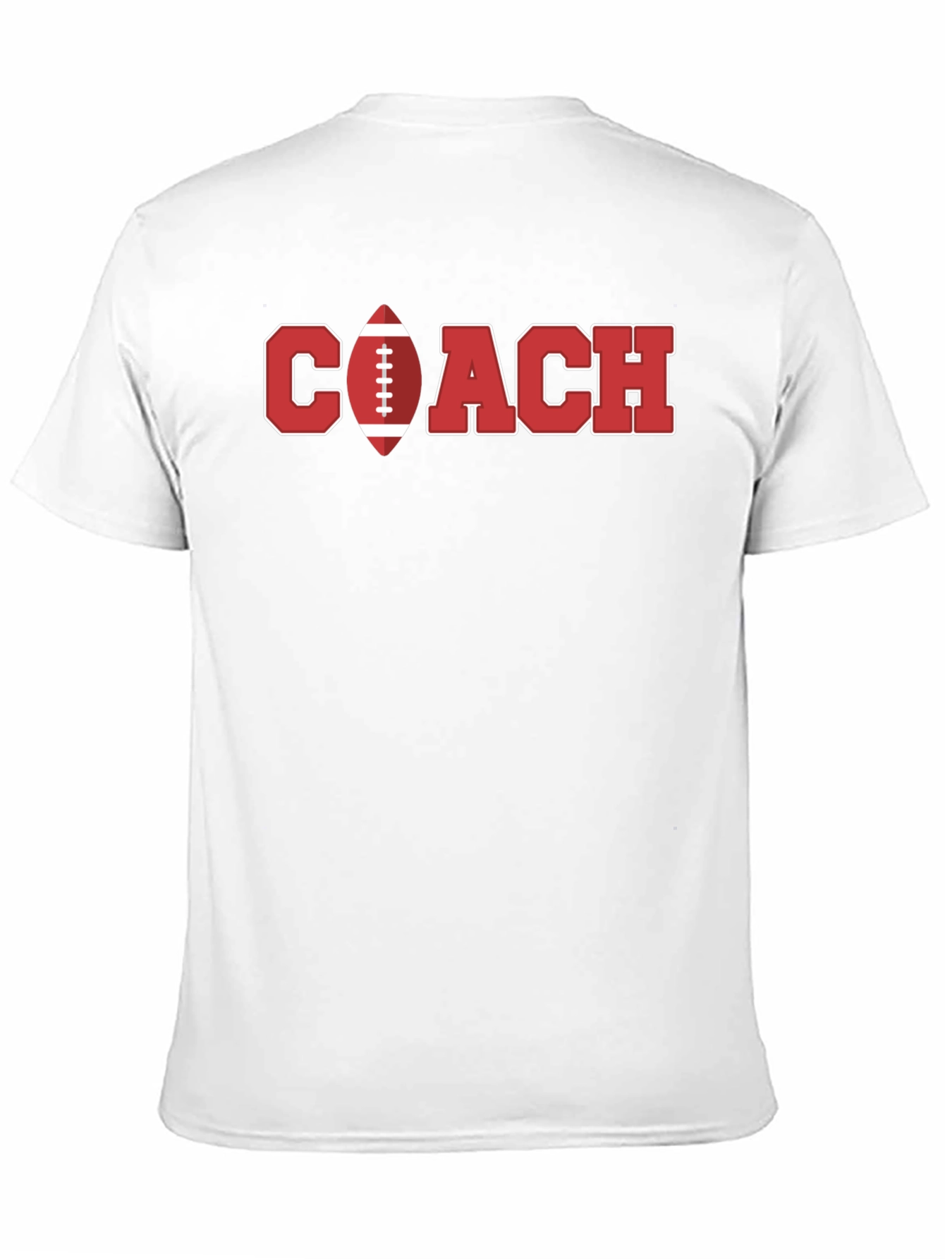 Football Coach Graphic T-Shirt - Black