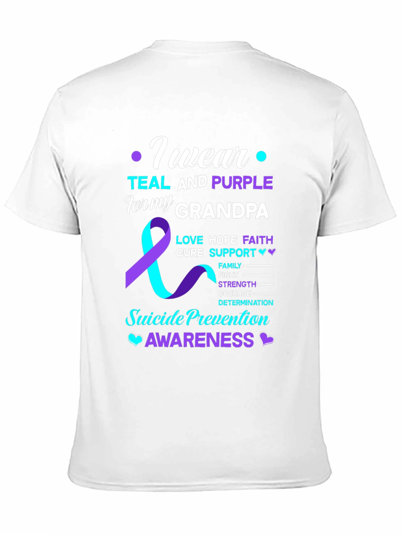 Teal and Purple Suicide Awareness T-Shirt