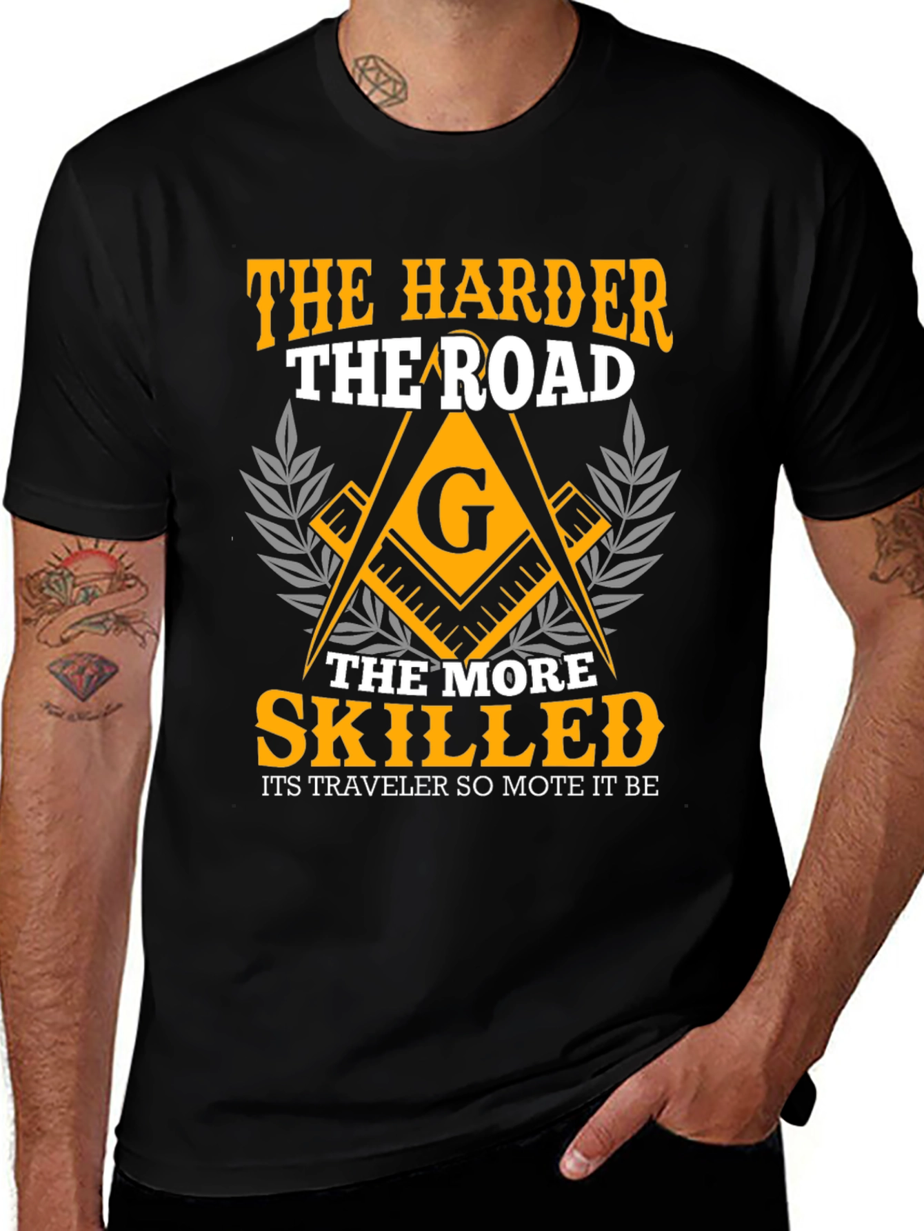 The Harder the Road Freemason T-Shirt
