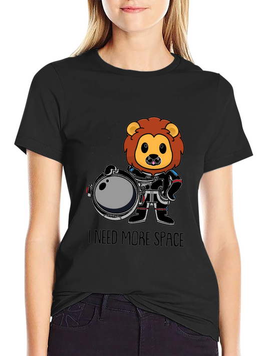 Lion Astronaut T-Shirt - I Need More Space