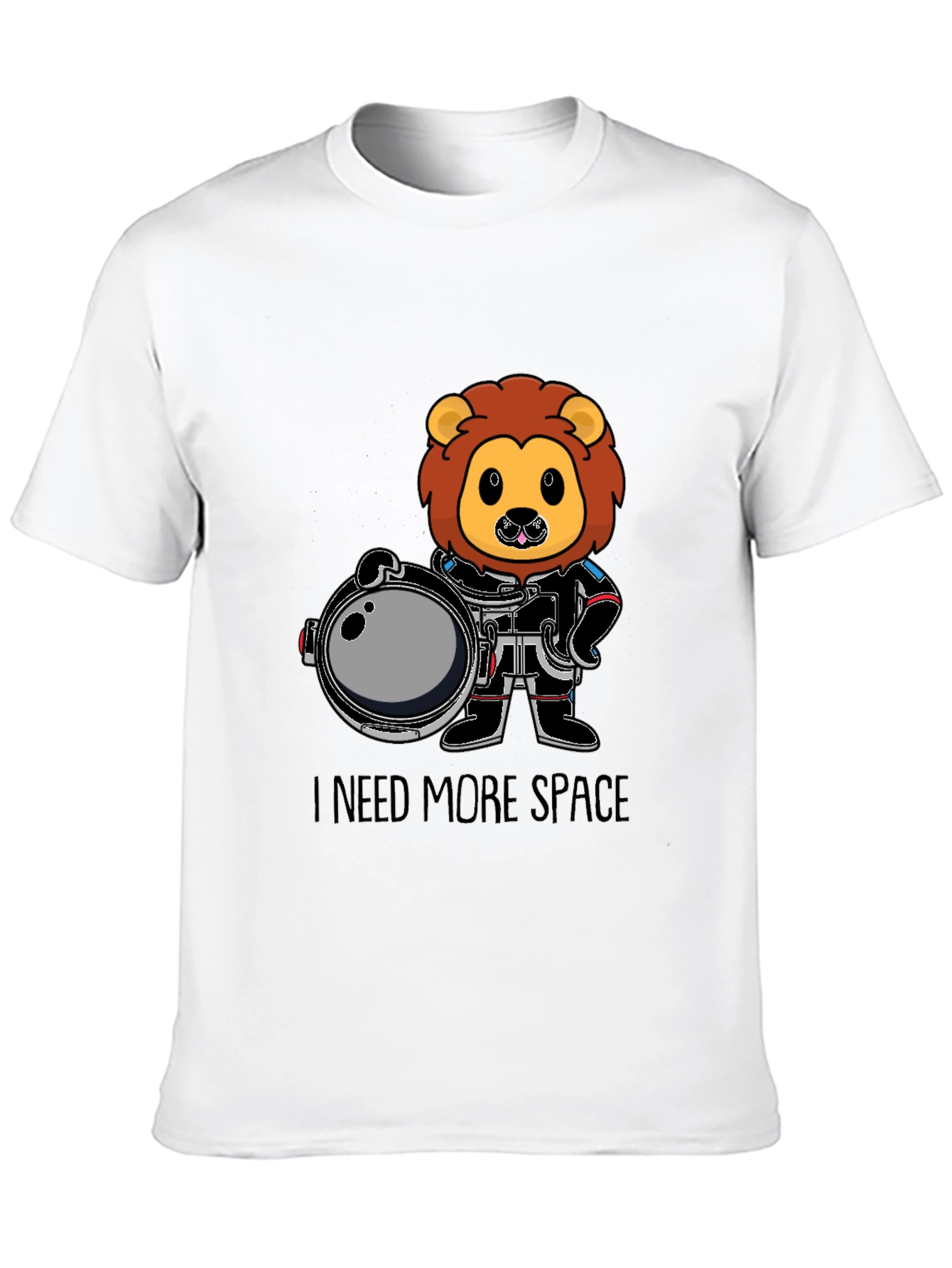 Lion Astronaut T-Shirt - I Need More Space