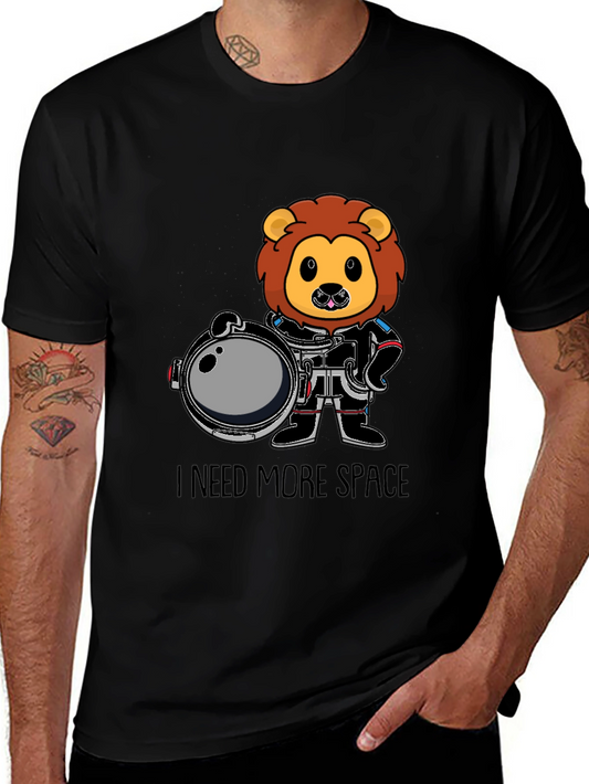 Lion Astronaut T-Shirt - I Need More Space