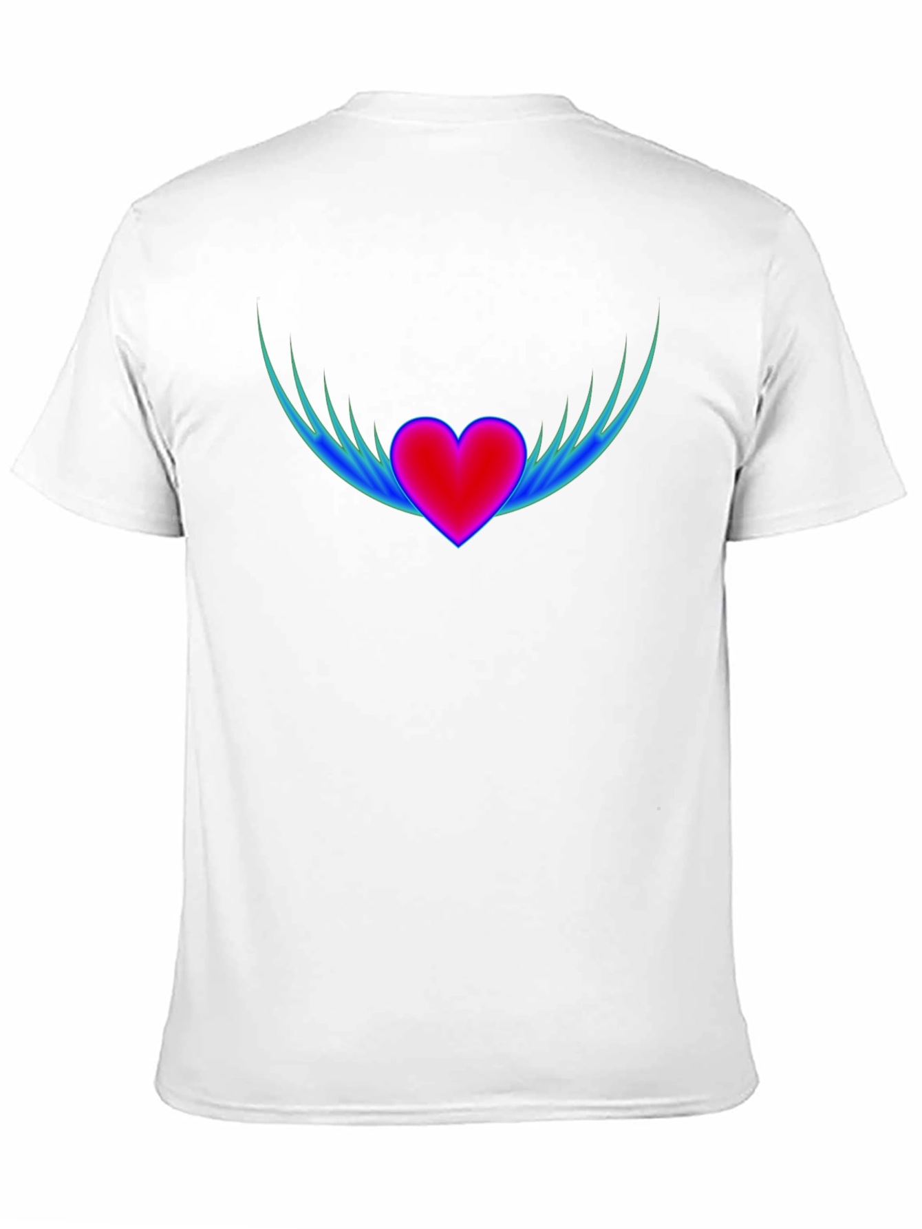 Heart Wings Graphic Tee - Black Casual Shirt