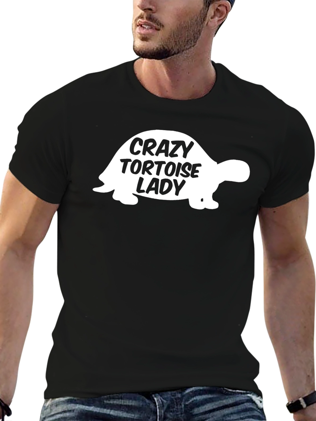 Crazy Tortoise Lady T-Shirt - Black