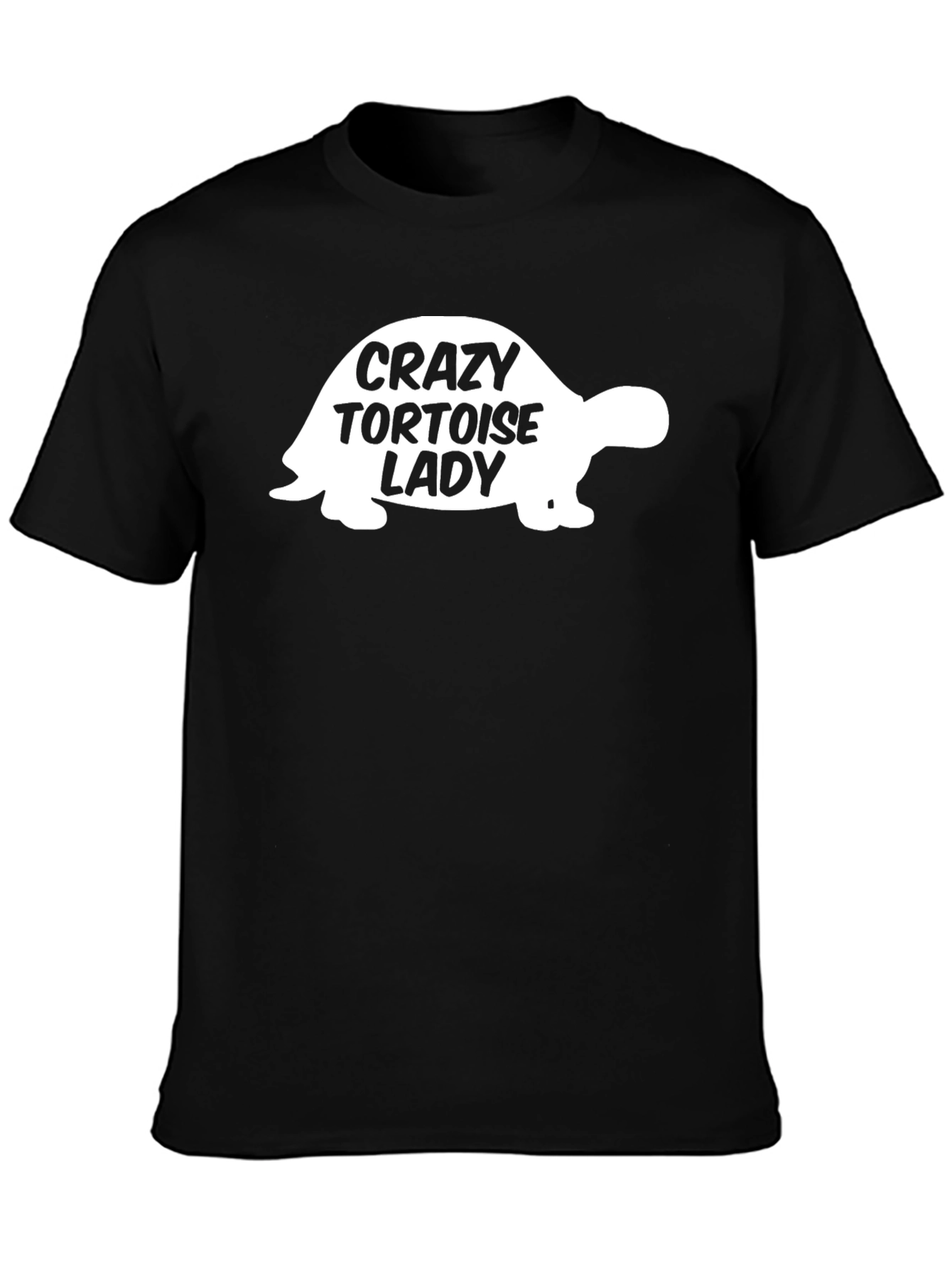 Crazy Tortoise Lady T-Shirt - Black