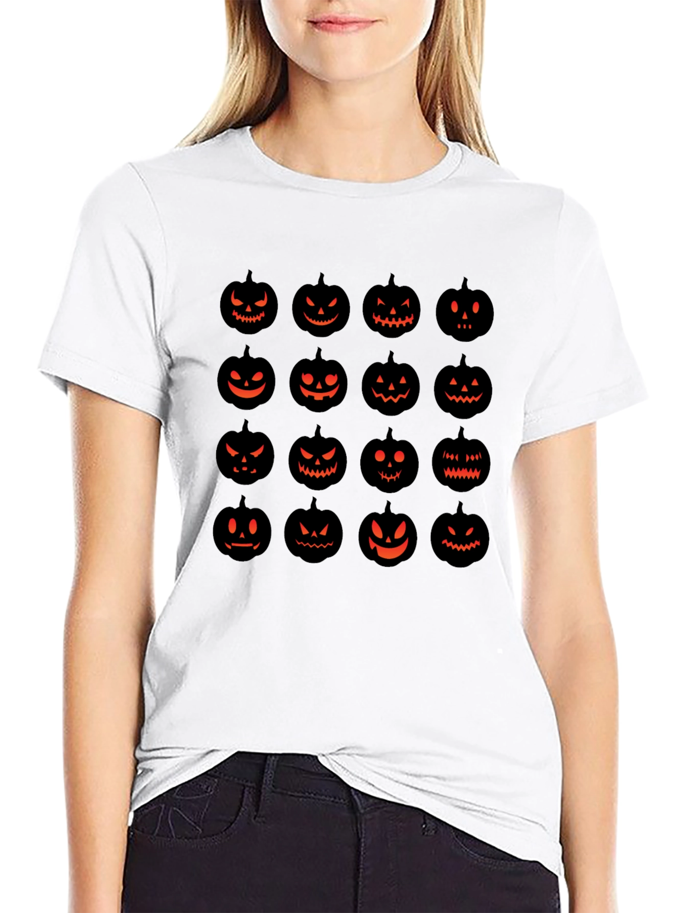Halloween Pumpkin Face T-Shirt