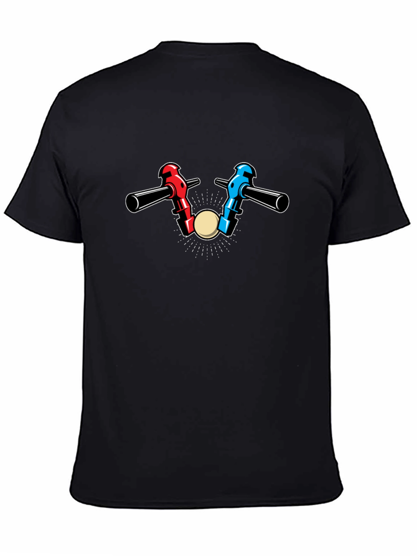Foosball Table Game Black T-Shirt
