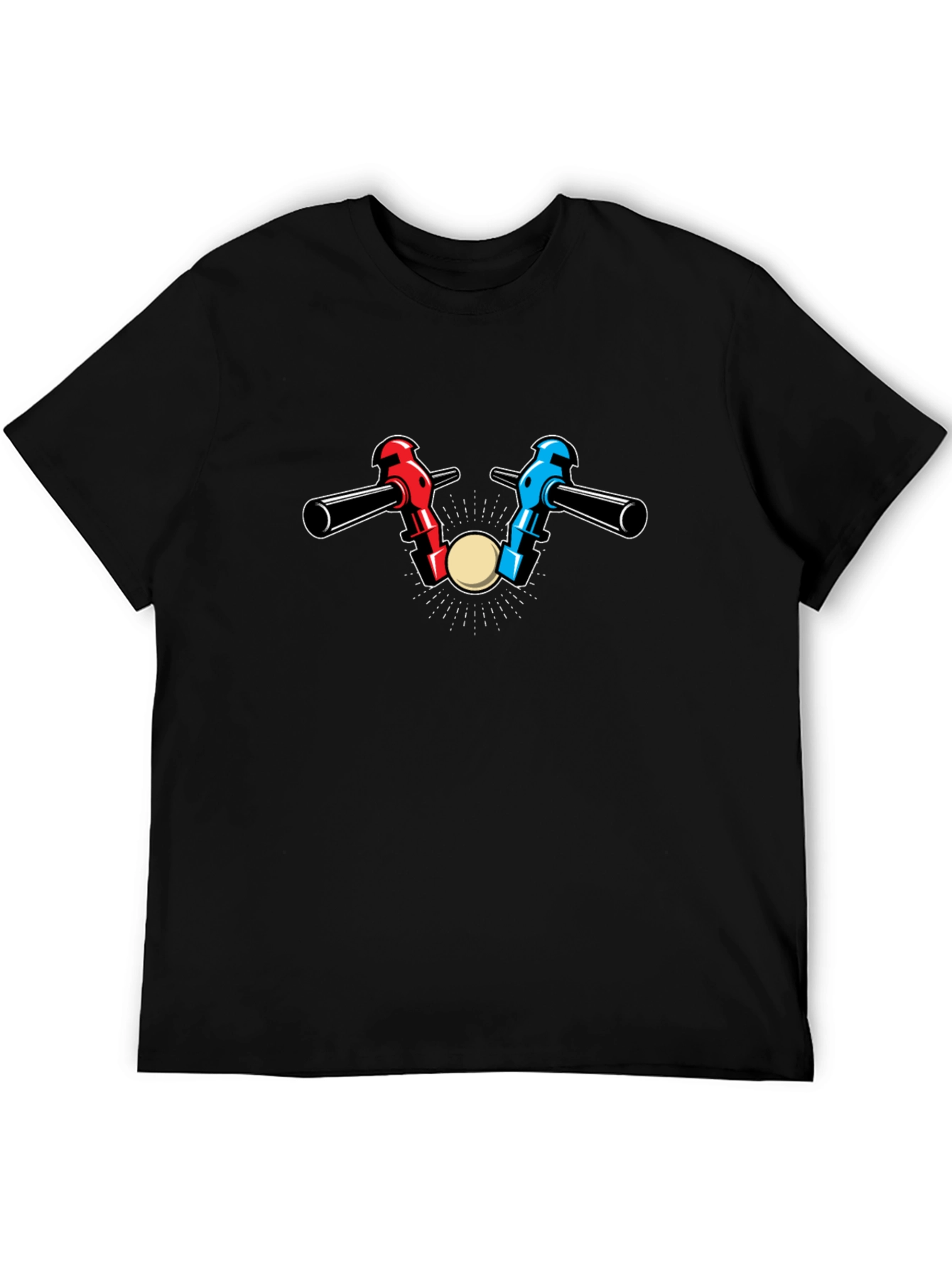 Foosball Table Game Black T-Shirt