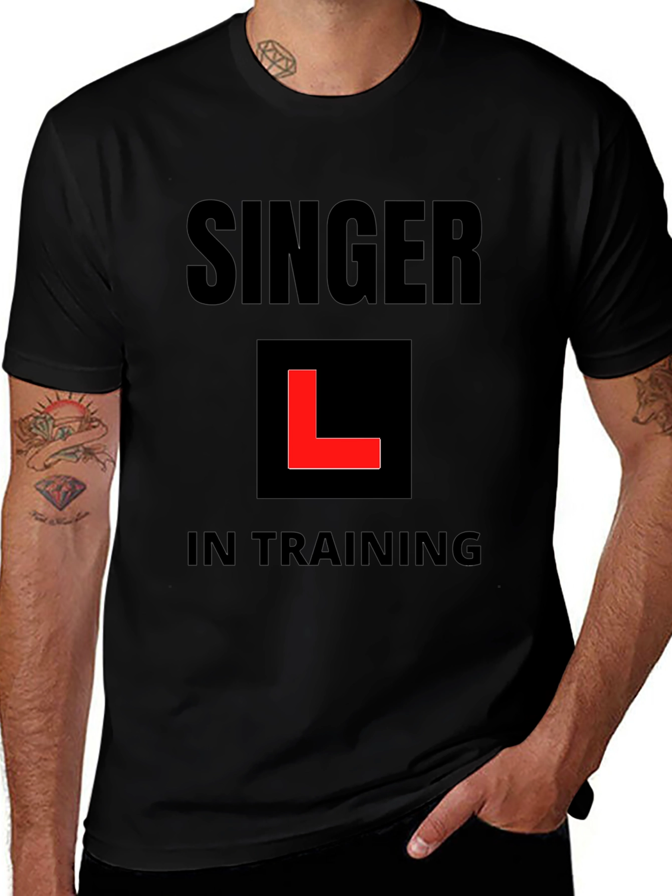 Singer in Training Black T-Shirt
