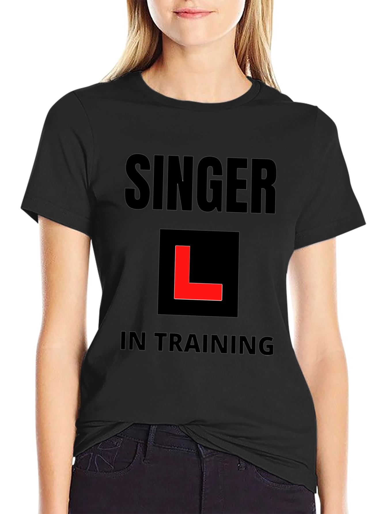 Singer in Training Black T-Shirt