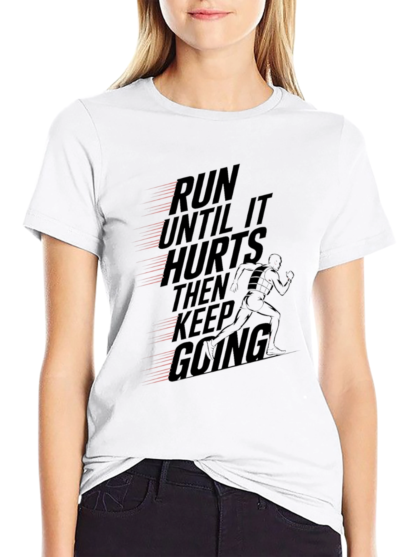 Run Until it Hurts Graphic Tee