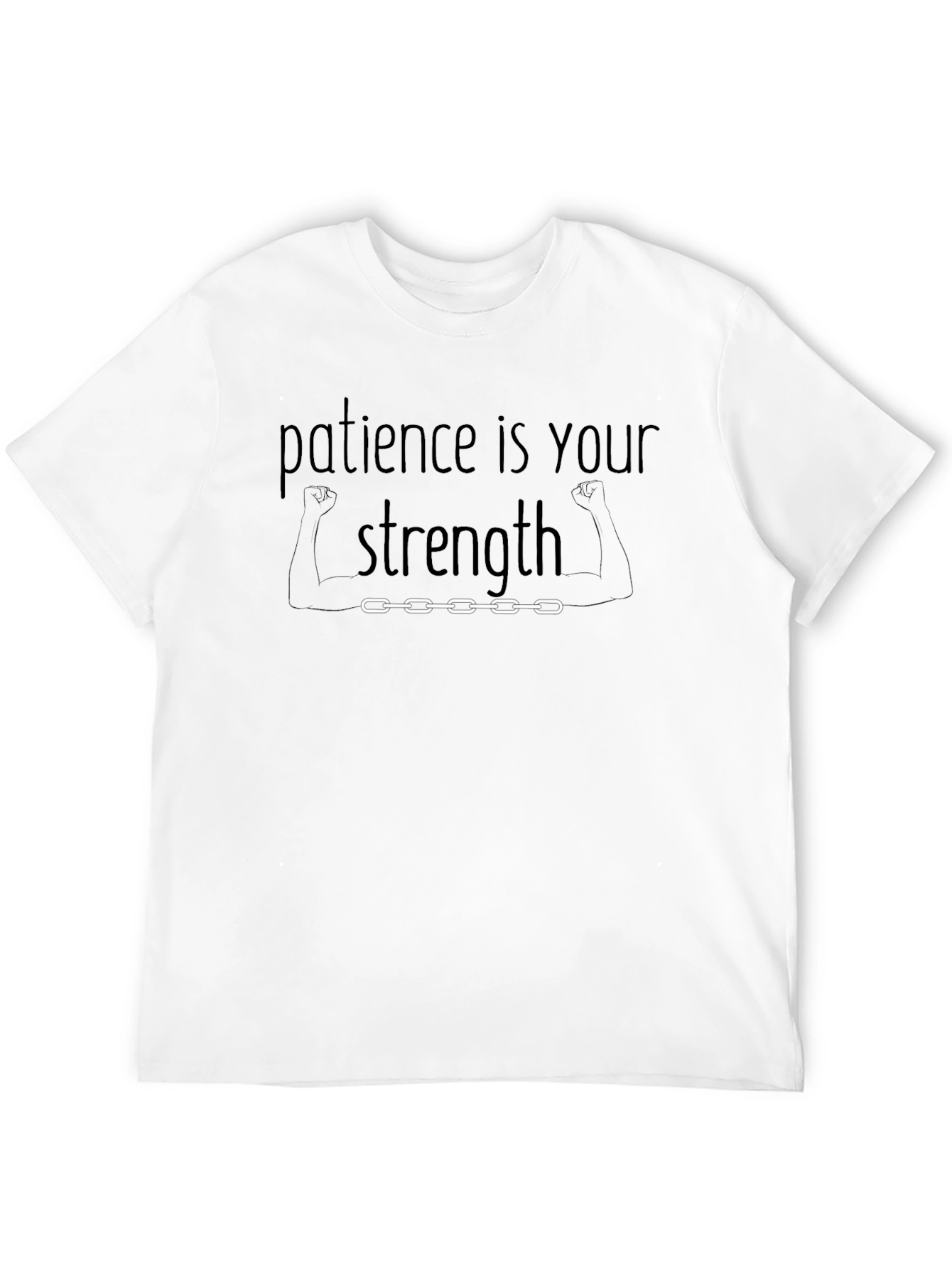 Patience is Your Strength Black Graphic Tee