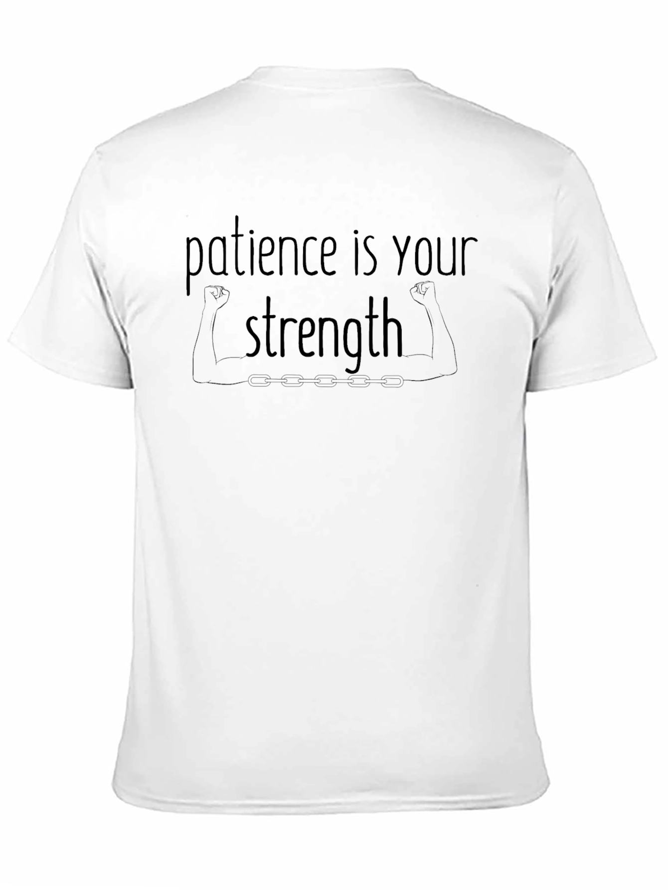 Patience is Your Strength Black Graphic Tee