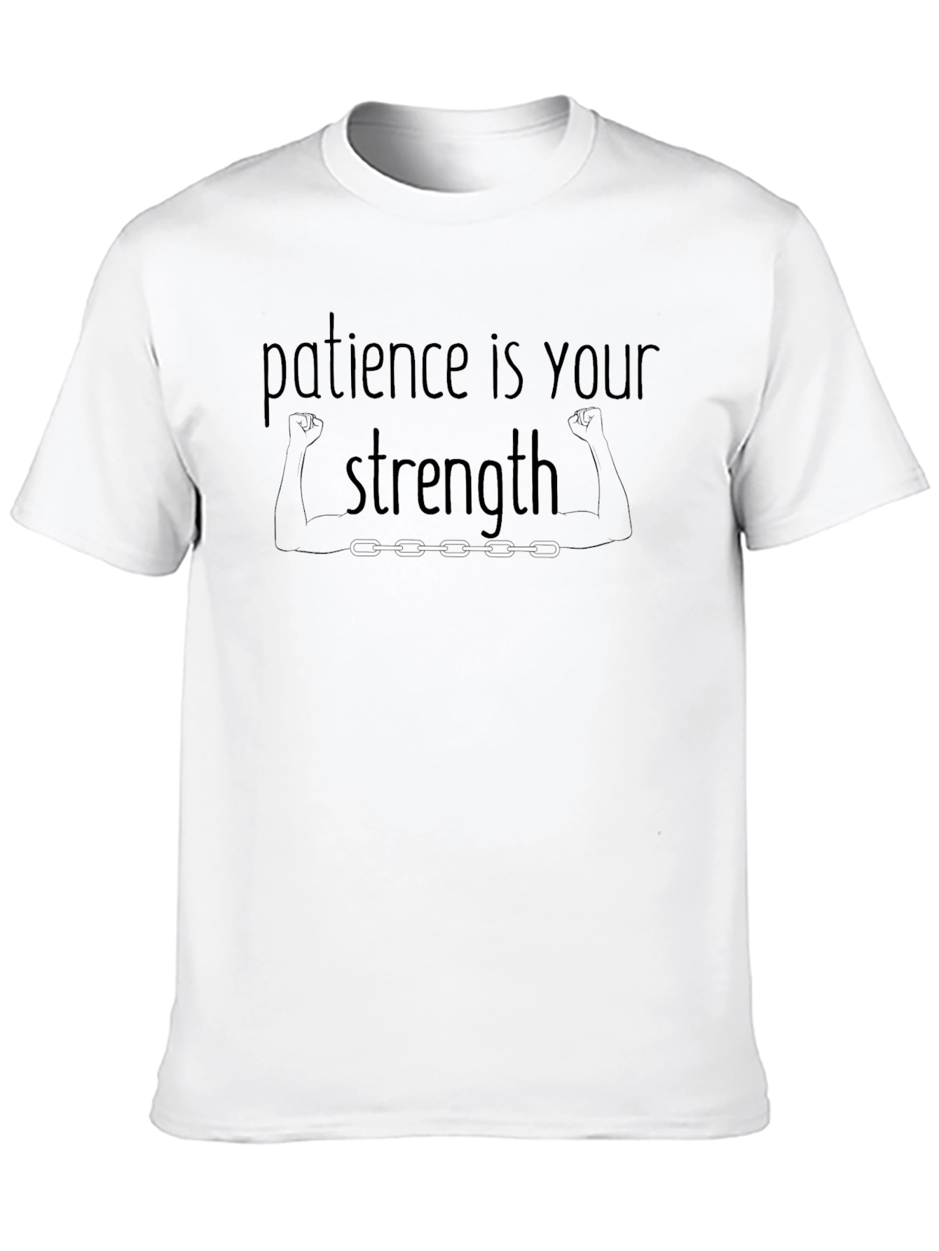 Patience is Your Strength Black Graphic Tee