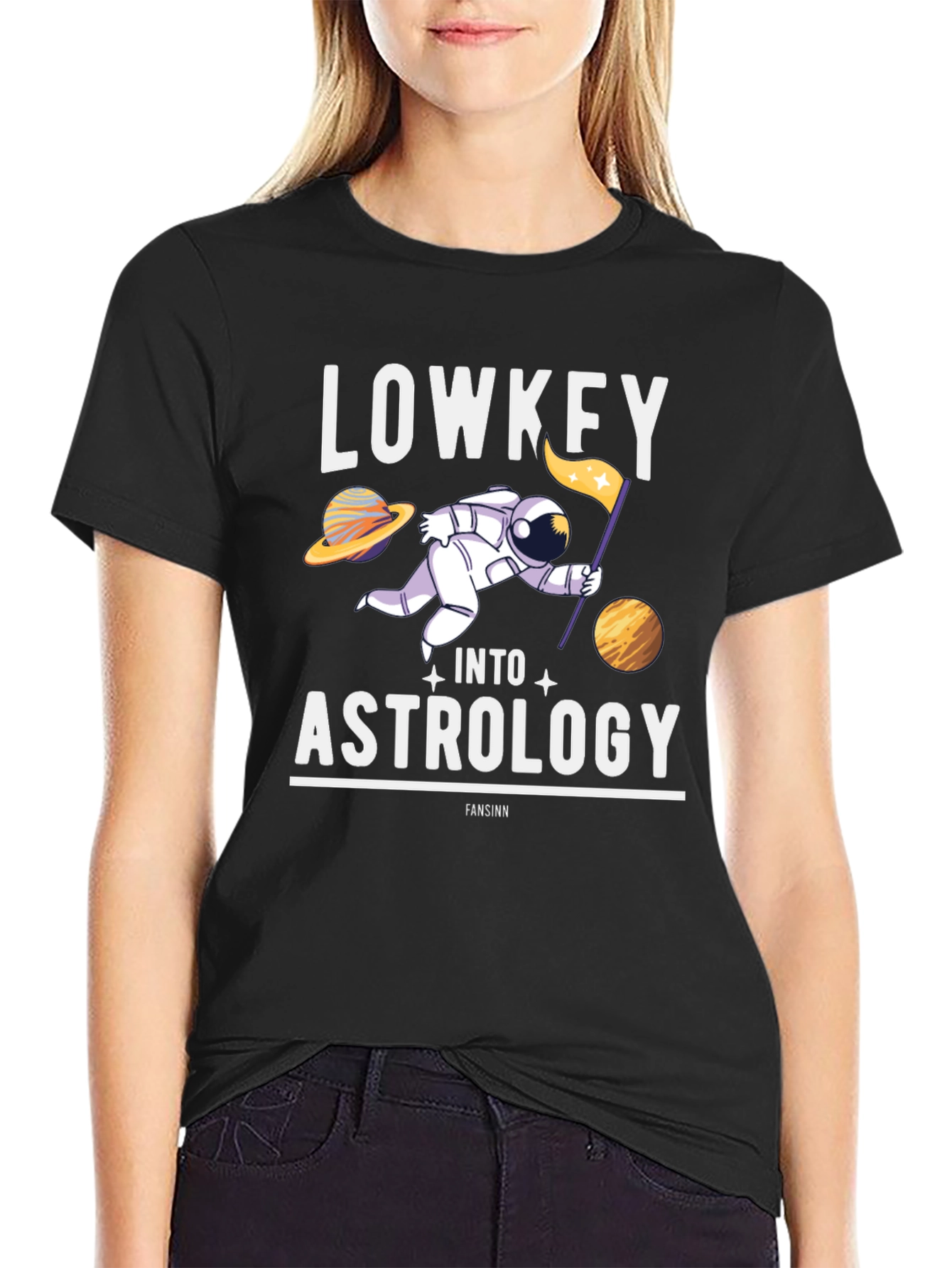 Lowkey Into Astrology T-Shirt - Space Humor Tee
