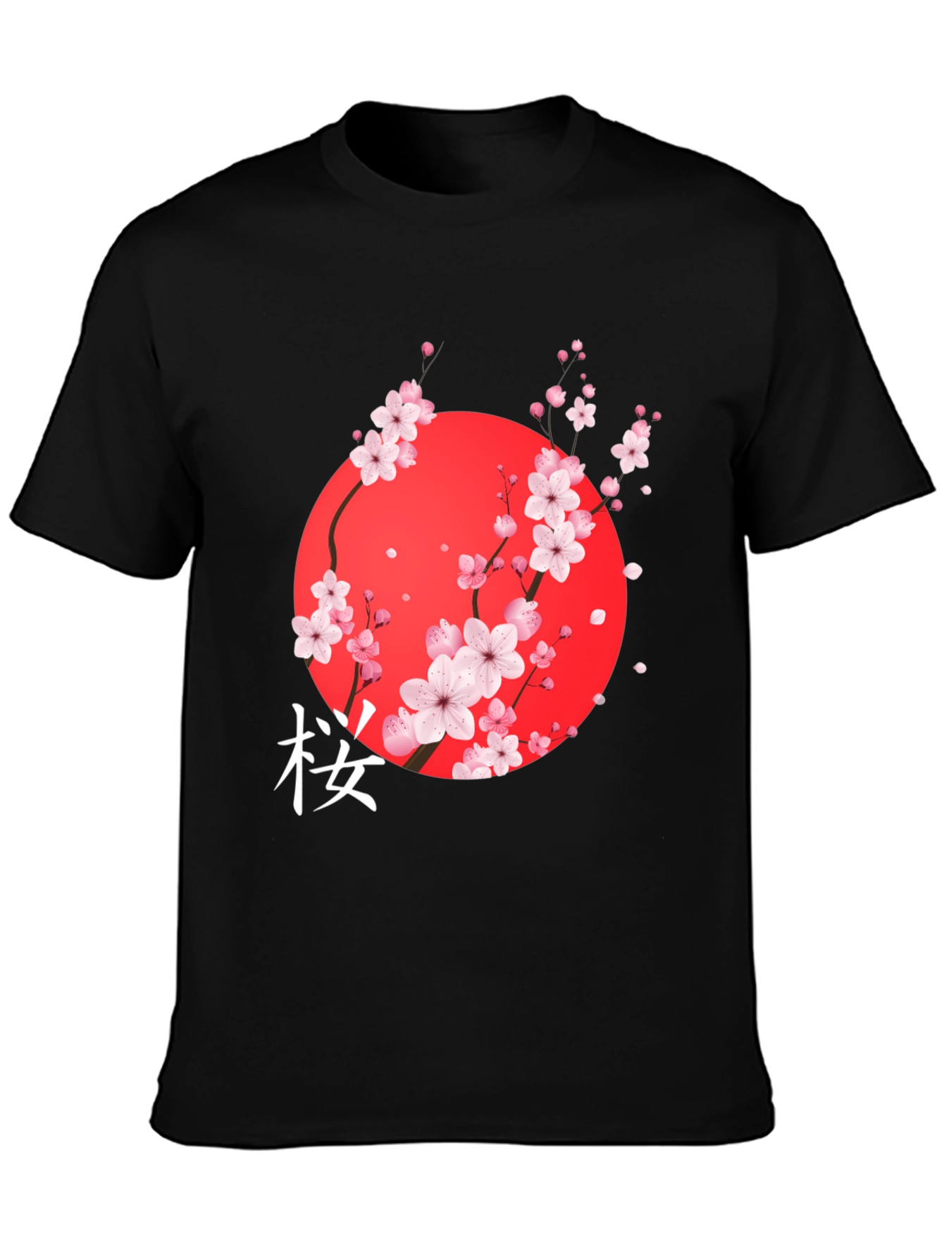 Japanese Sakura Blossom Graphic T-Shirt