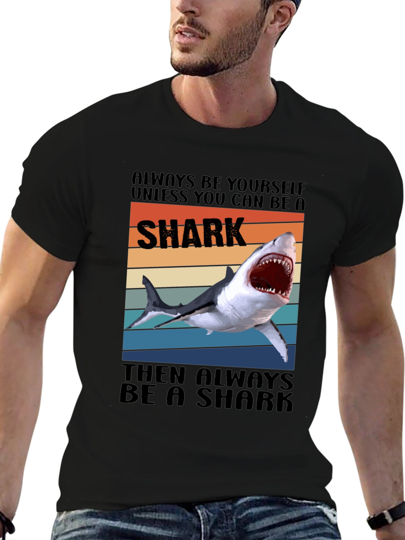 Shark Graphic T-Shirt - Always Be a Shark Tee