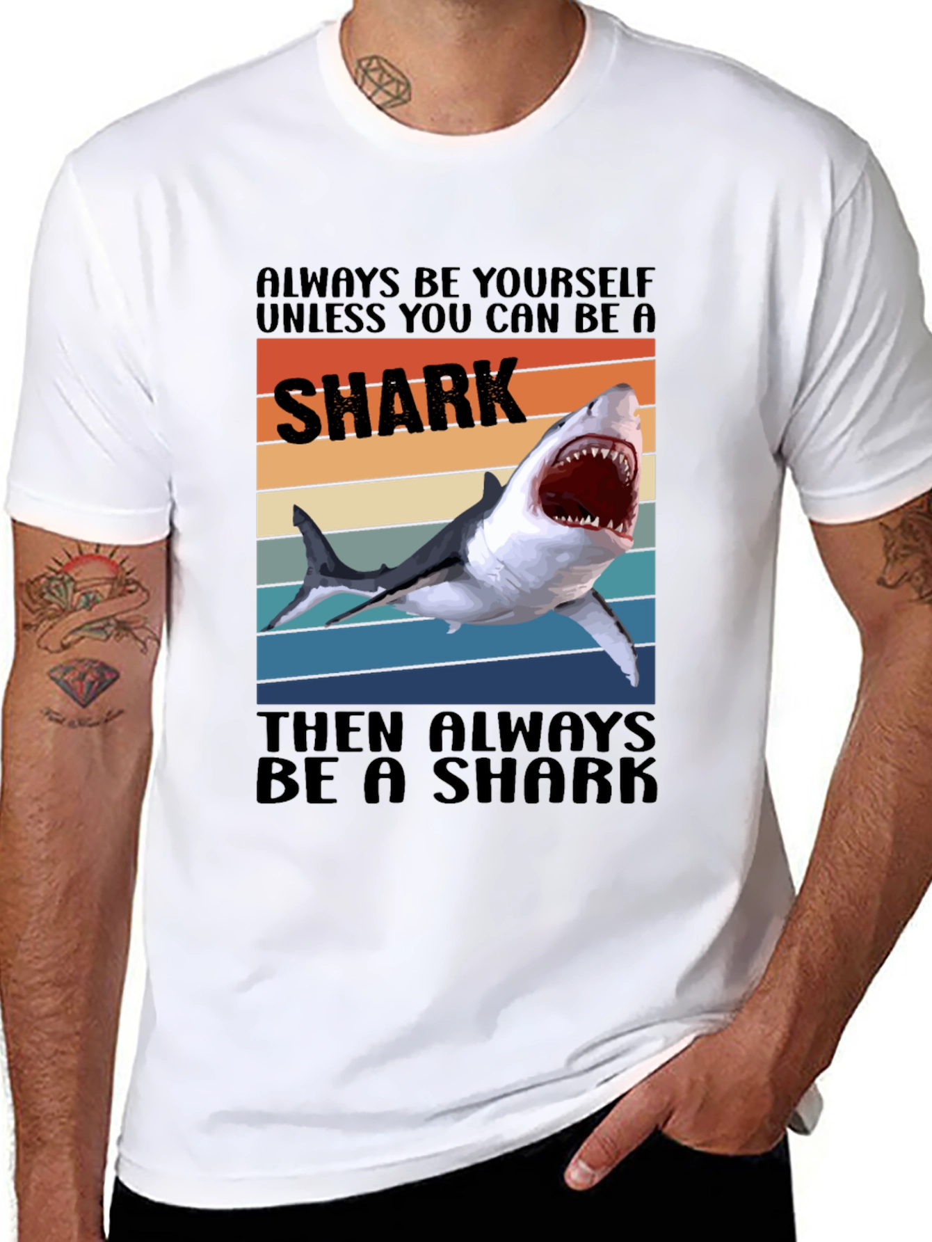 Shark Graphic T-Shirt - Always Be a Shark Tee