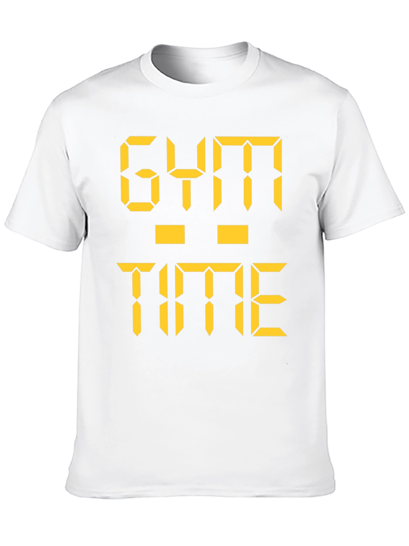 Gym Time Digital Print Black T-Shirt