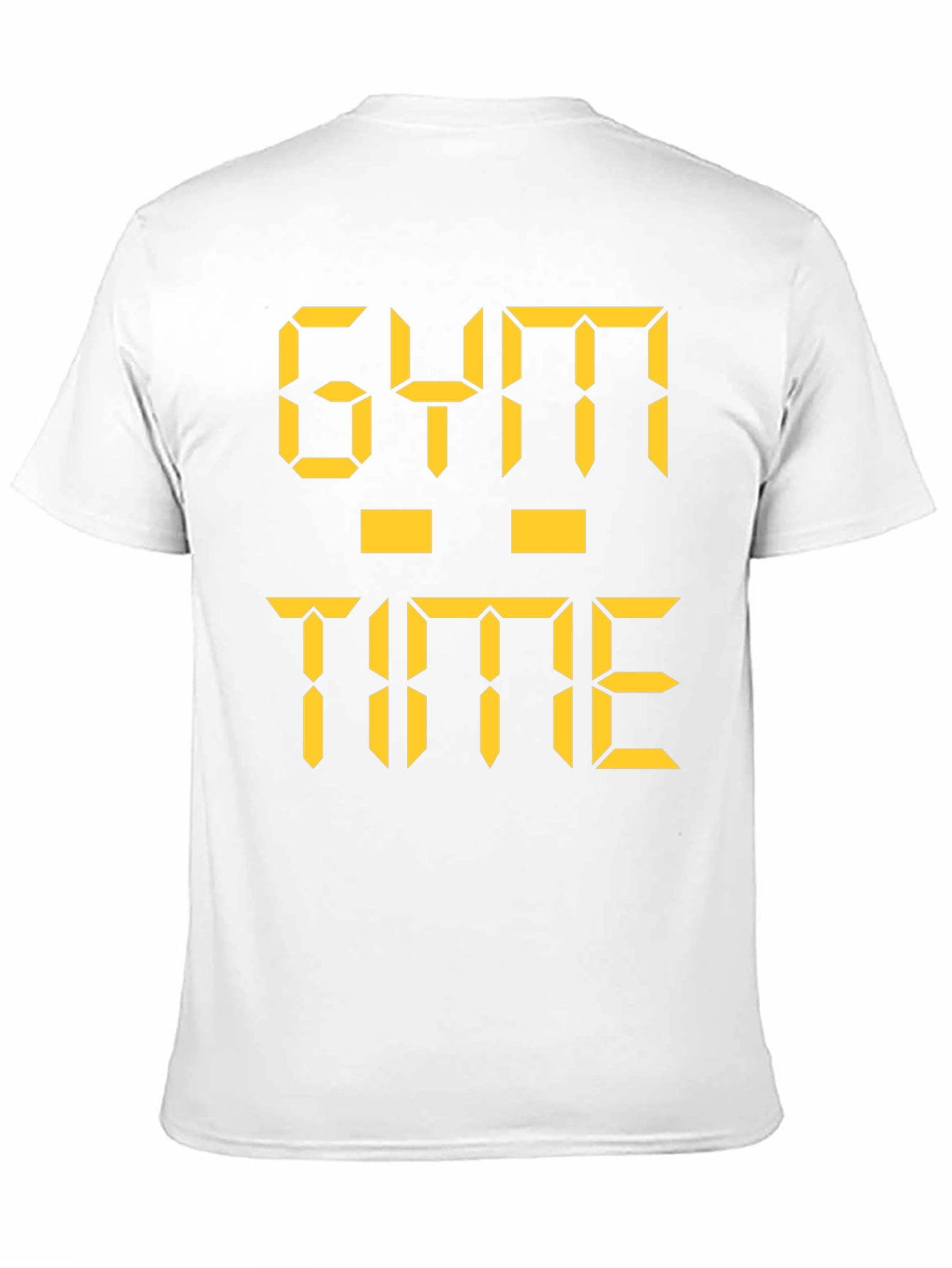 Gym Time Digital Print Black T-Shirt