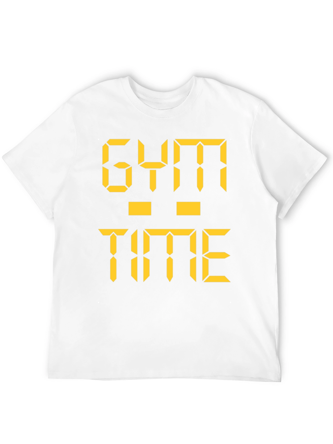 Gym Time Digital Print Black T-Shirt