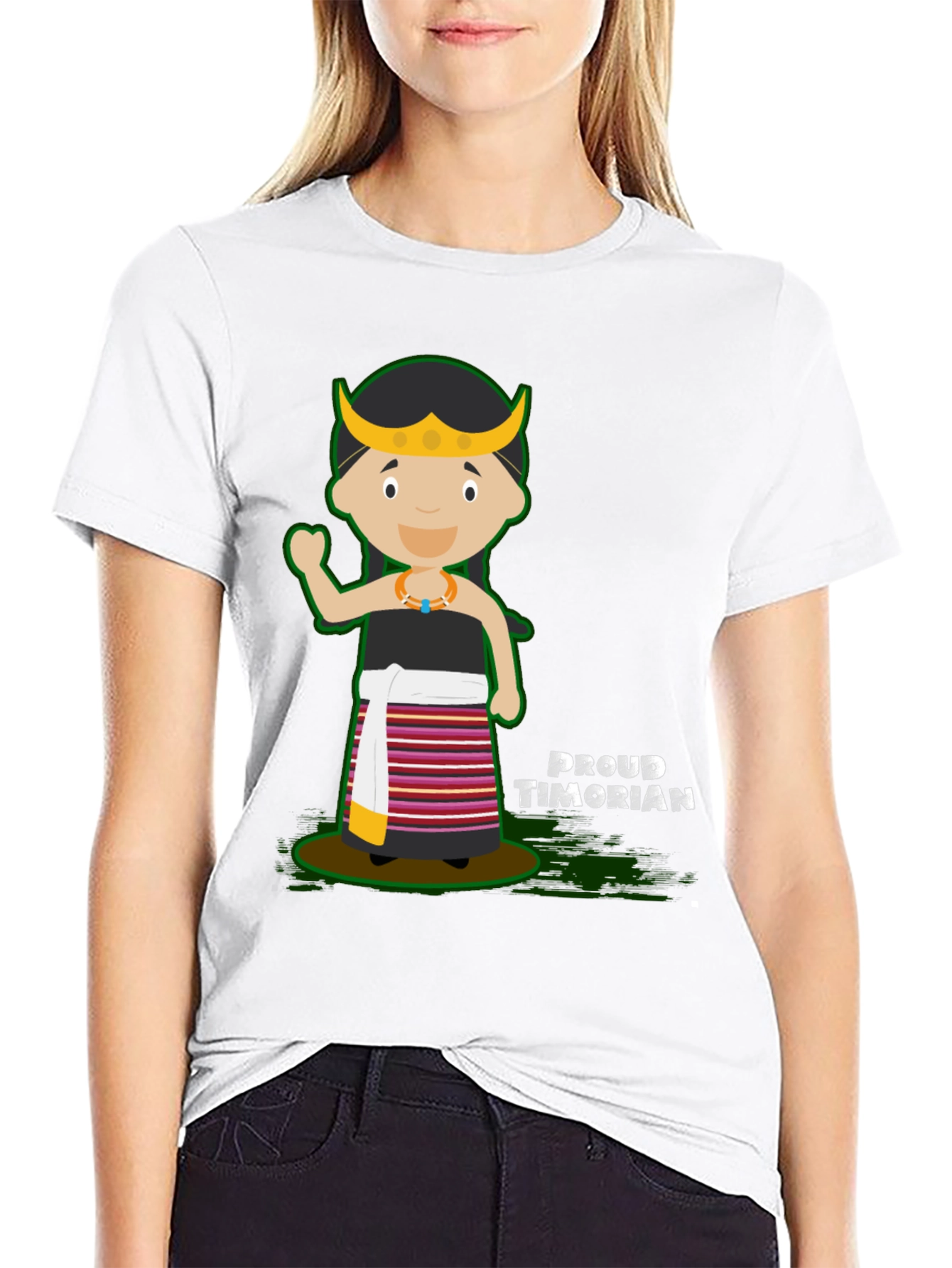 Proud Timorian Cartoon T-Shirt